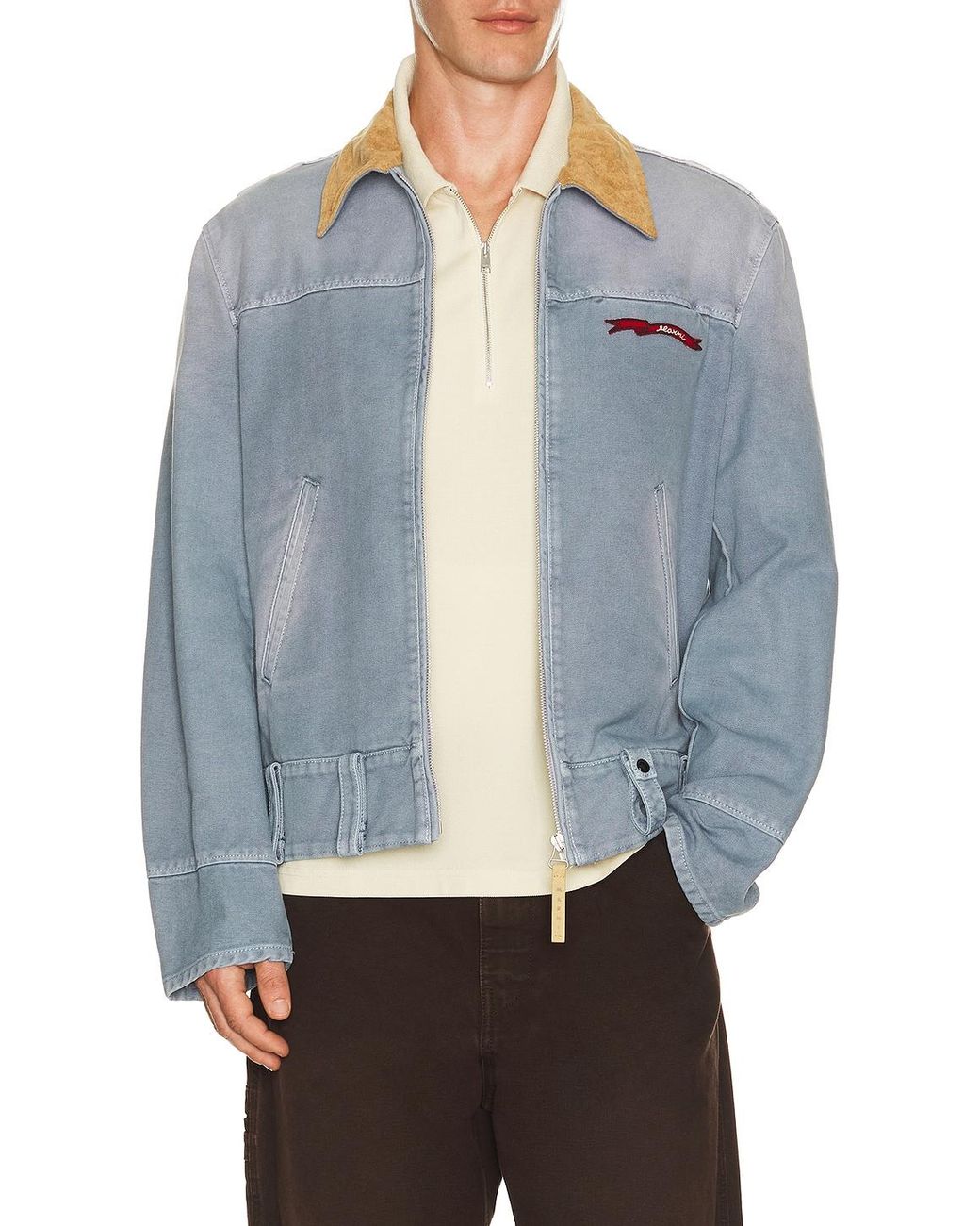 Marni Blue Zip Bomber Jacket for men