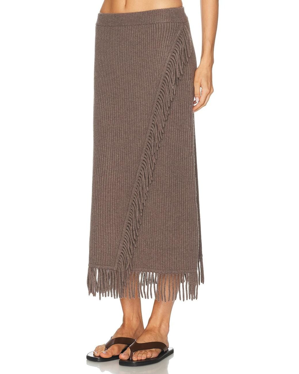 Jonathan Simkhai Brown Casey Midi Skirt