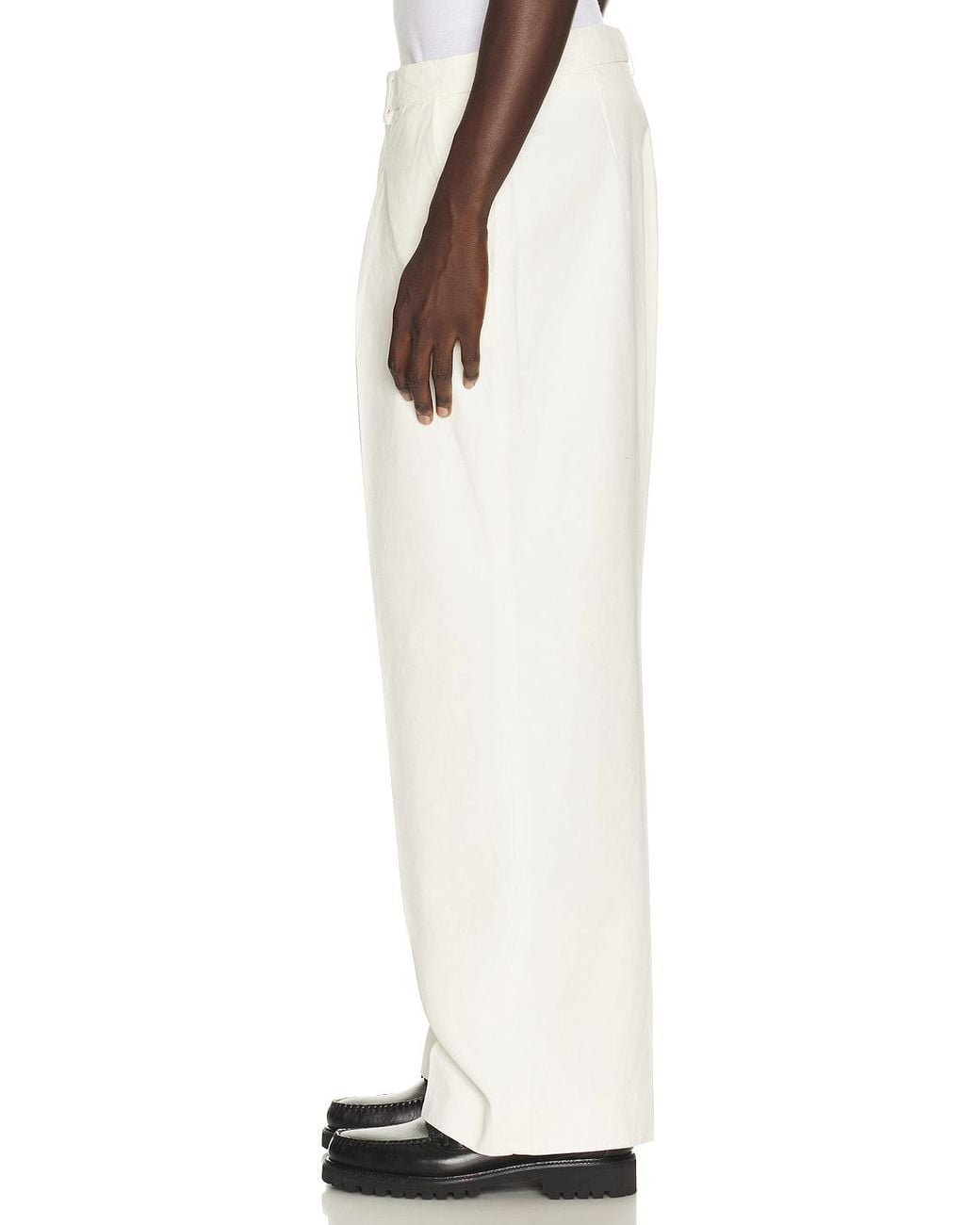 Second/Layer White Saico Trouser for men
