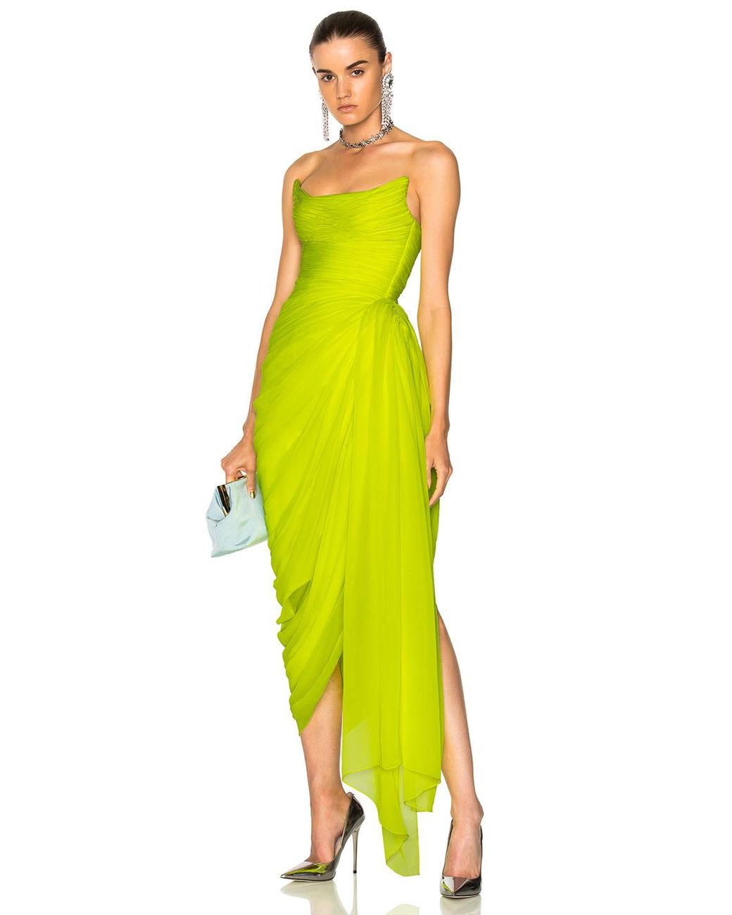 Oscar de la renta yellow cheap gown