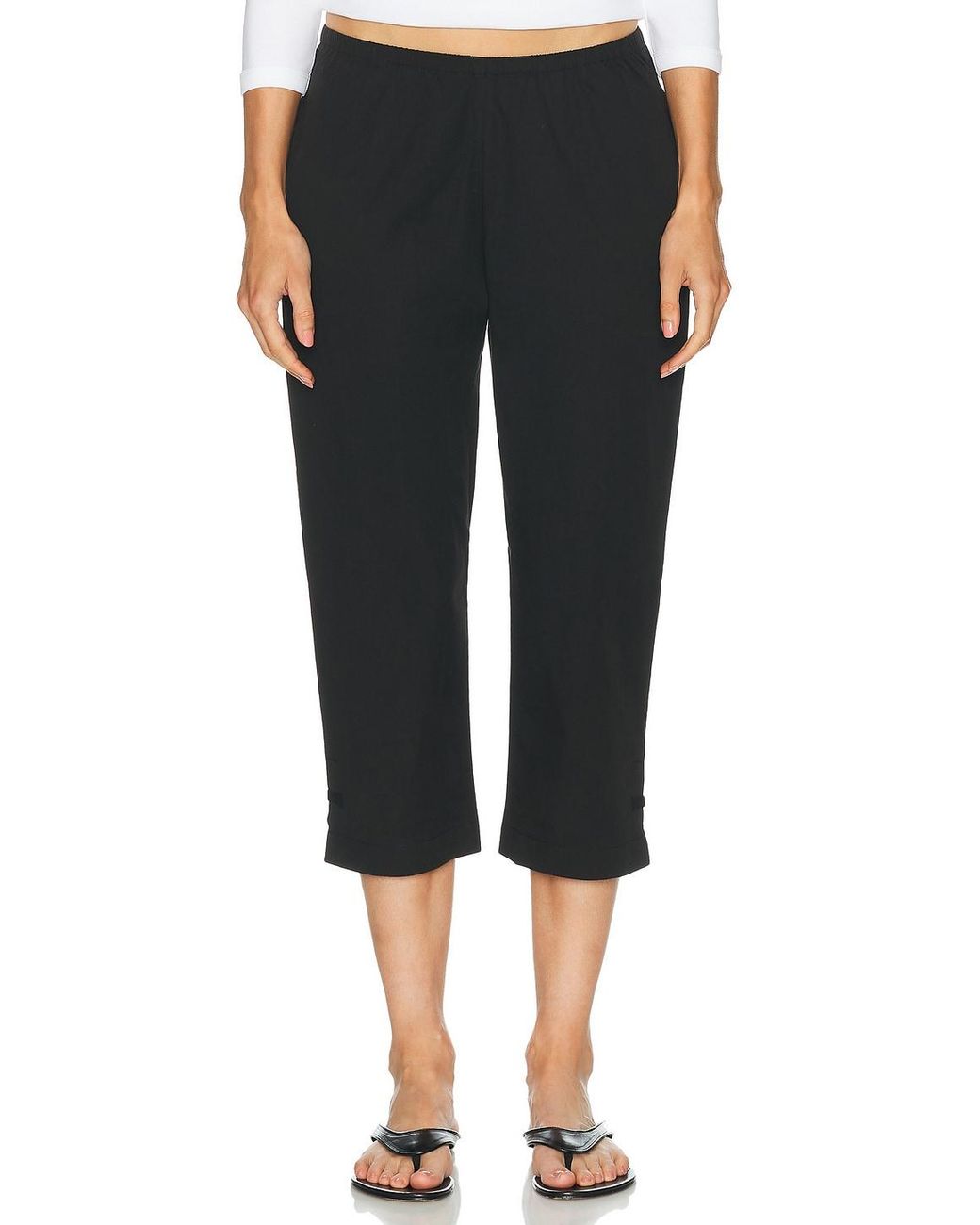 Deiji Studios Black Capri Pant