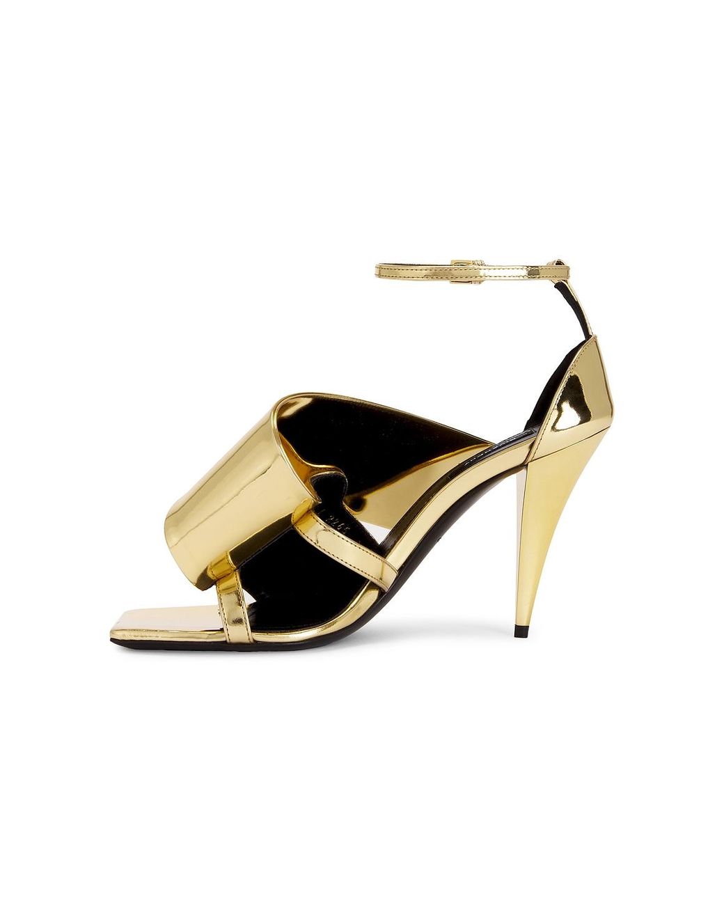 Givenchy Metallic Twisted Ribbon Sandal