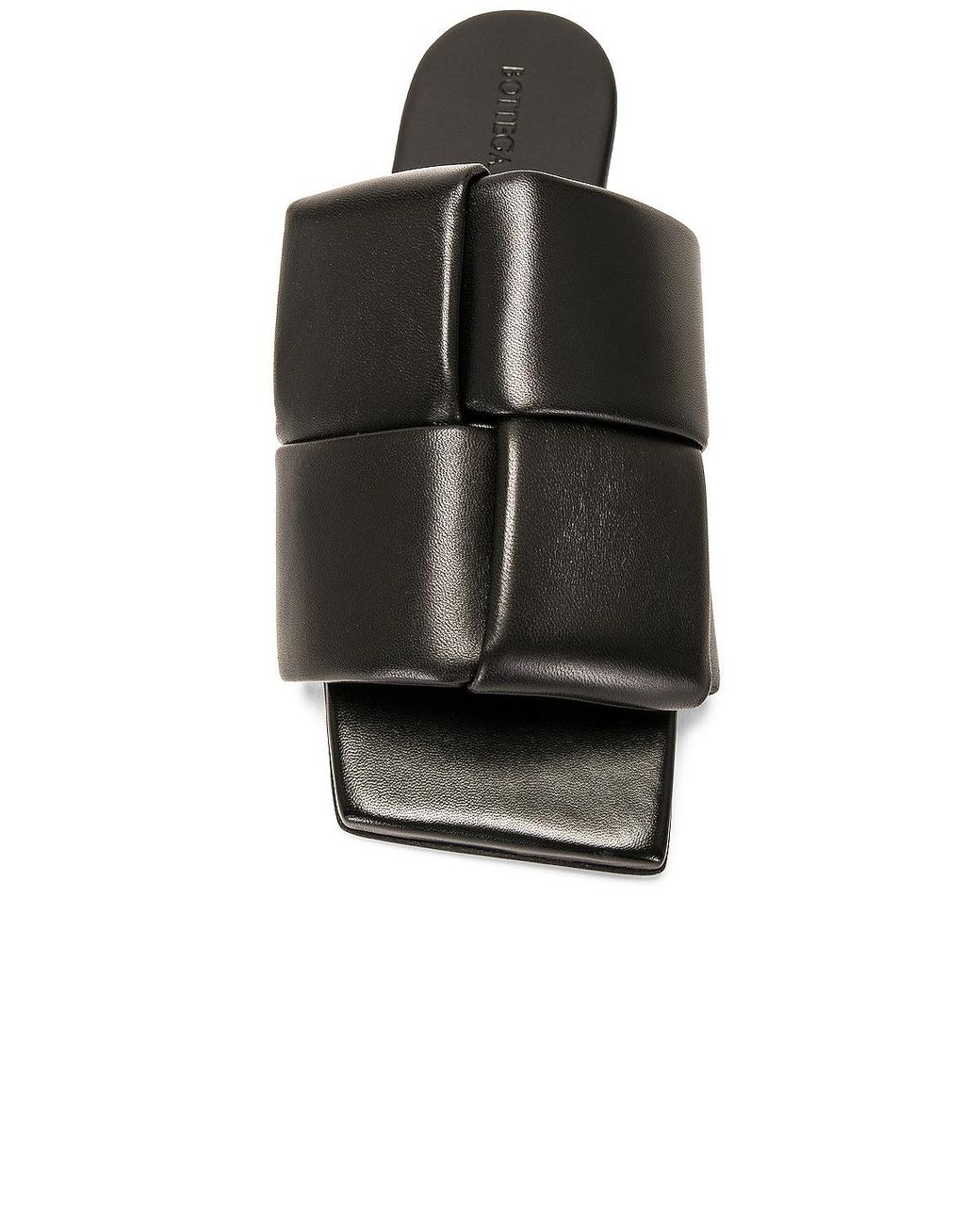 Bottega Veneta Black Patch Mule Flat Sandal