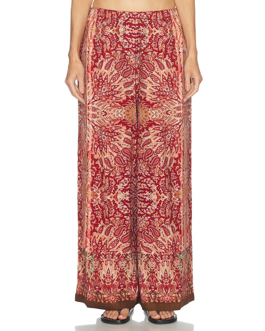 Bode Red Arrowleaf Pants
