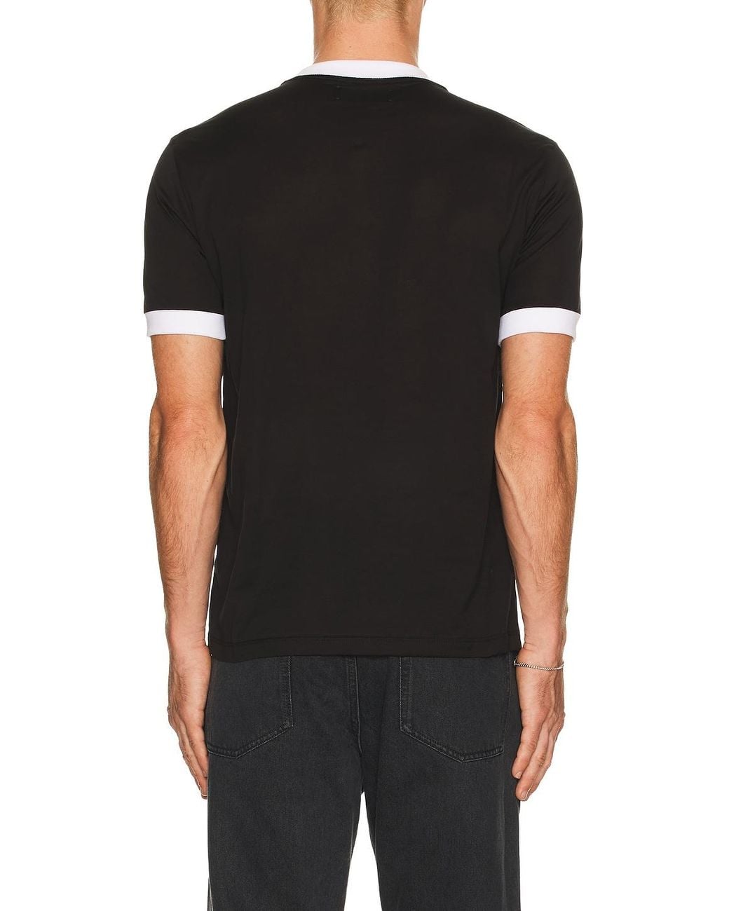Amiri Black Eagle Ringer Tee for men