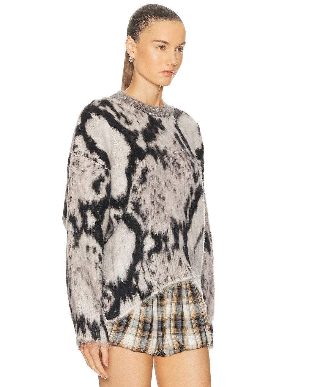 The Attico Multicolor Brushed Python Sweater