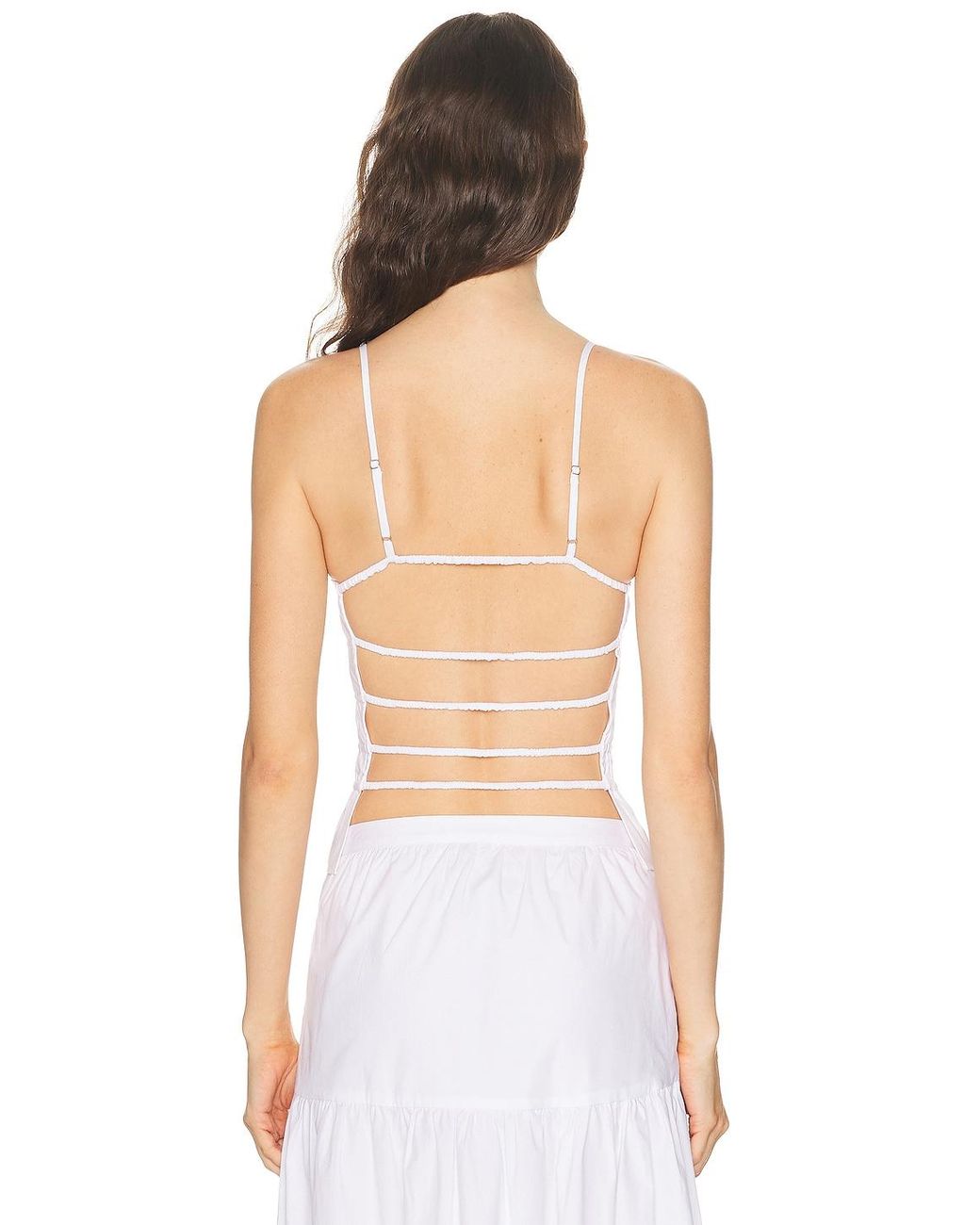 Solid & Striped White The Delta Top