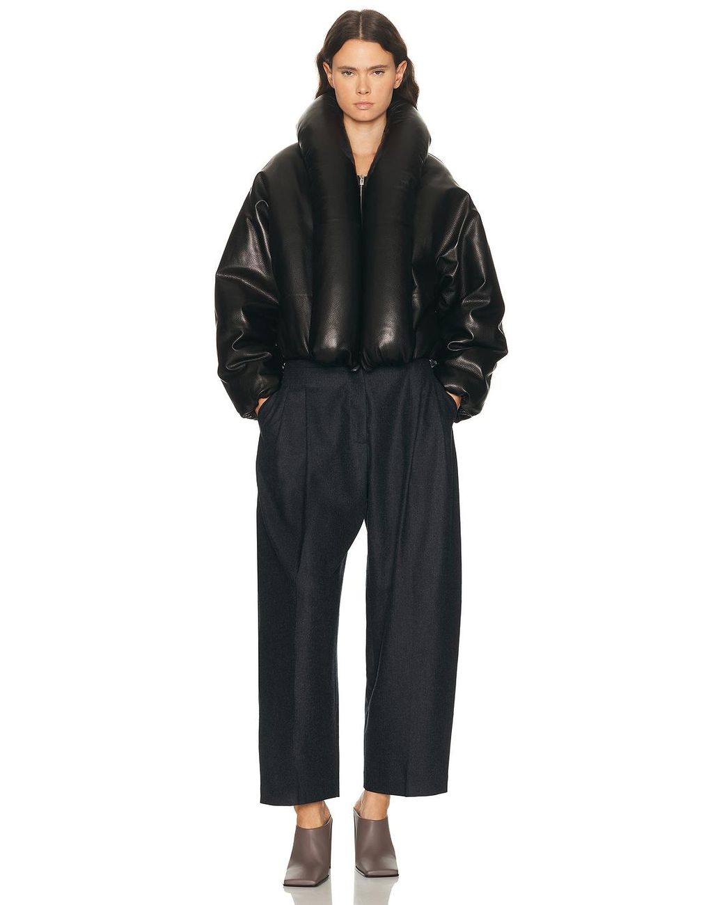 Alaïa Black Alaϊa Padded Bomber Jacket