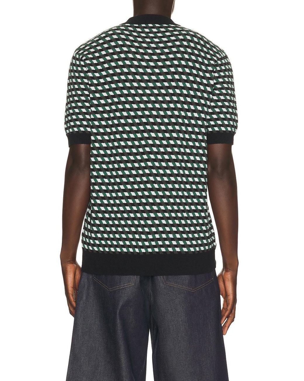 Fred Perry Multicolor Geometric Knitted Polo for men