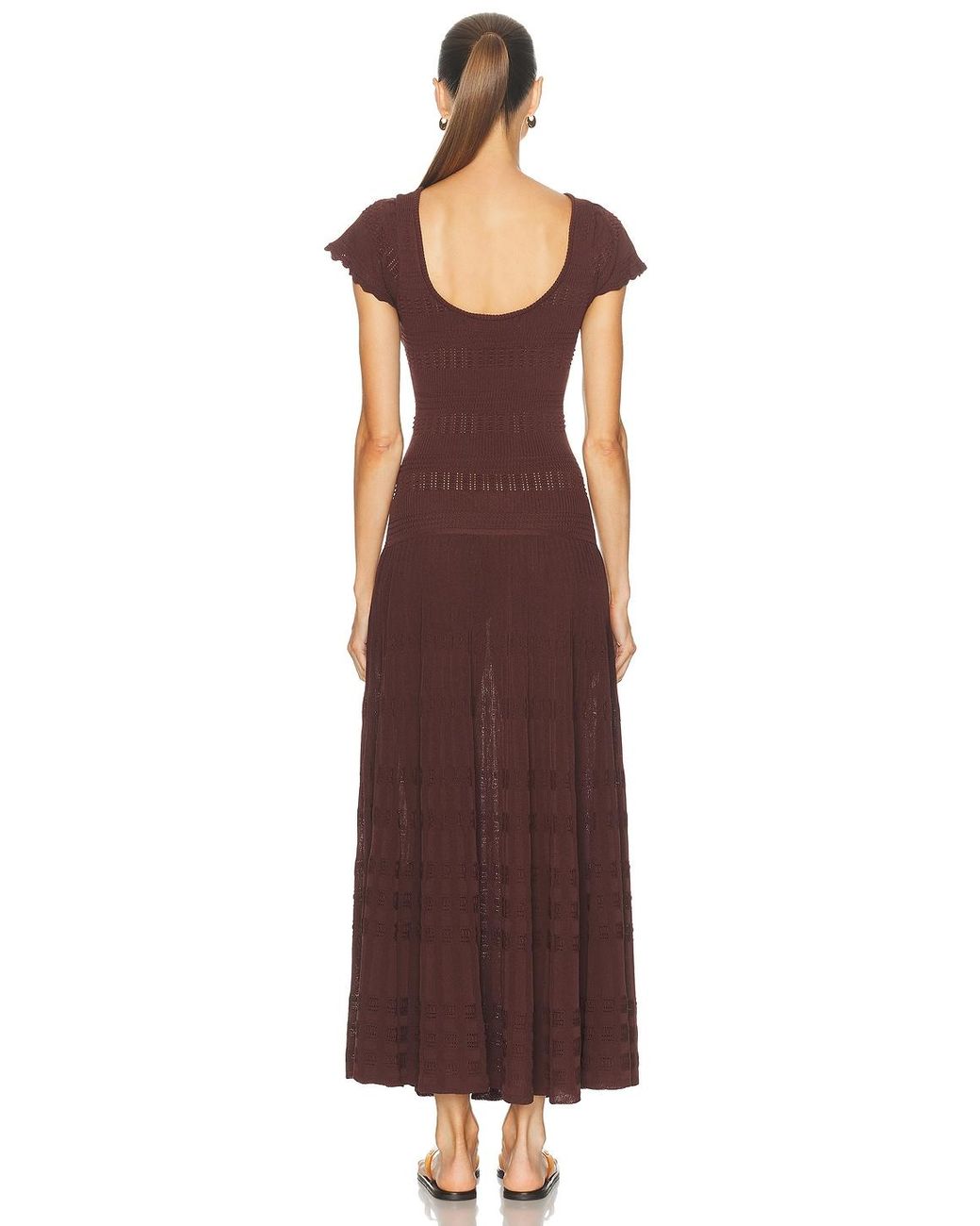 Solid & Striped Brown The Belle Dress