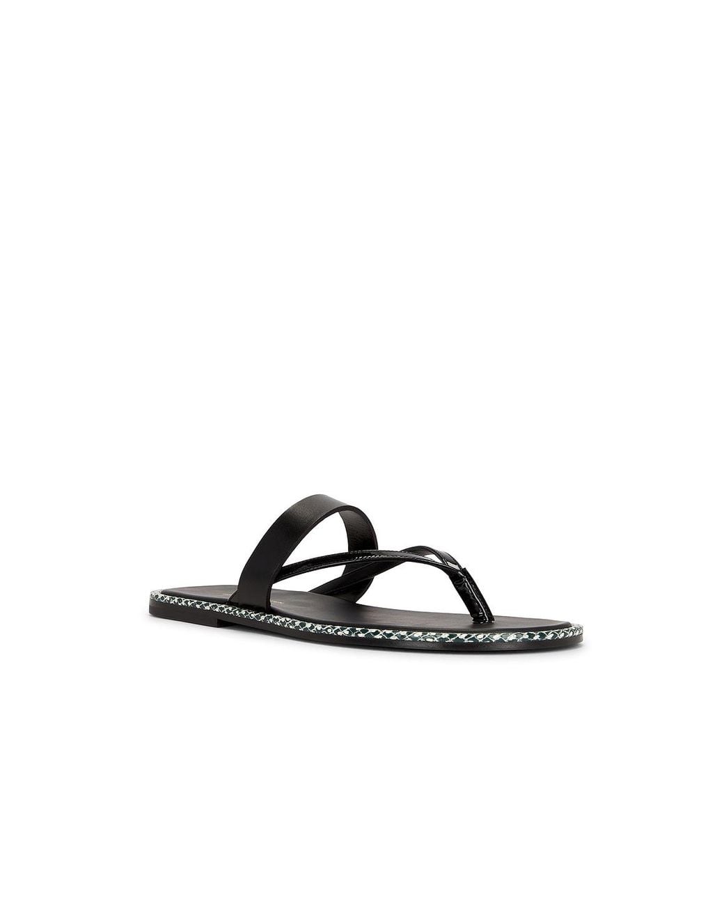 Dries Van Noten Black Flat Sandal
