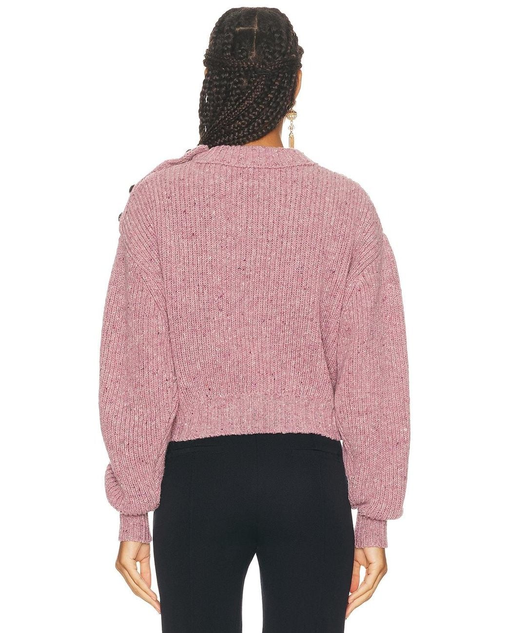 Chloé Red Mock Neck Sweater