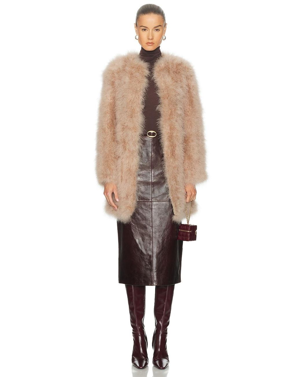 Yves Salomon Natural Feather Jacket