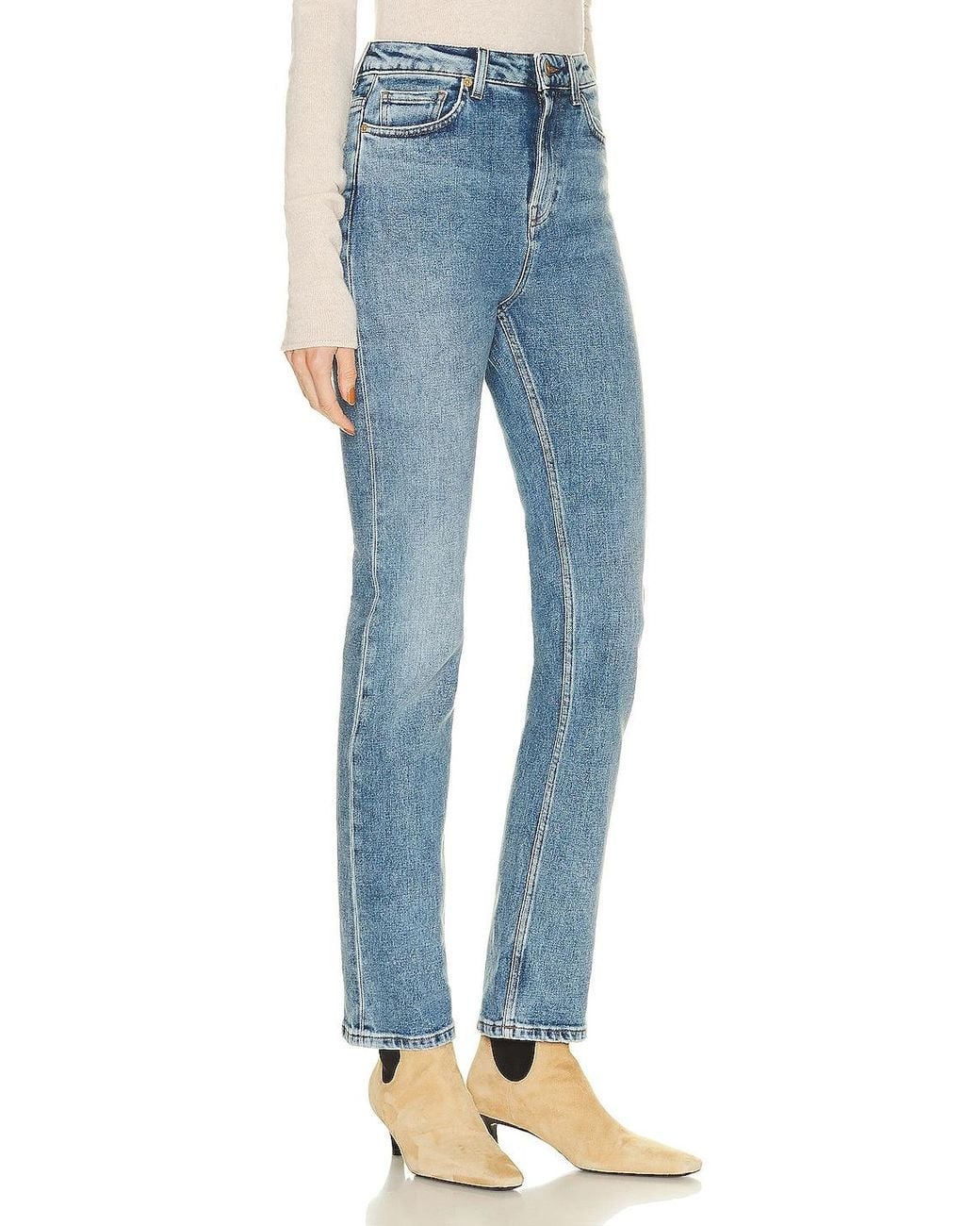 TOVE Blue Marlo Straight Leg Jeans