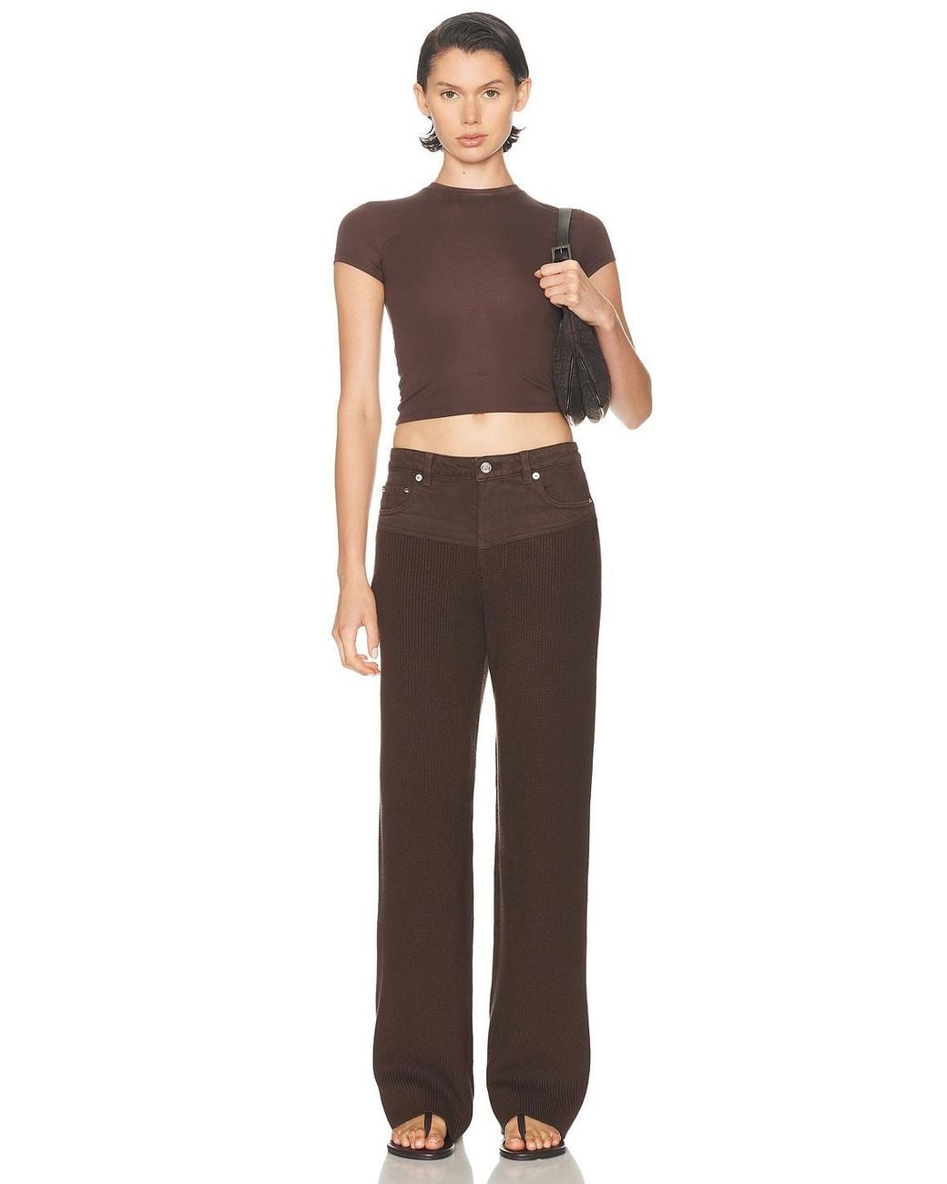 SER.O.YA Brown Chani Pant
