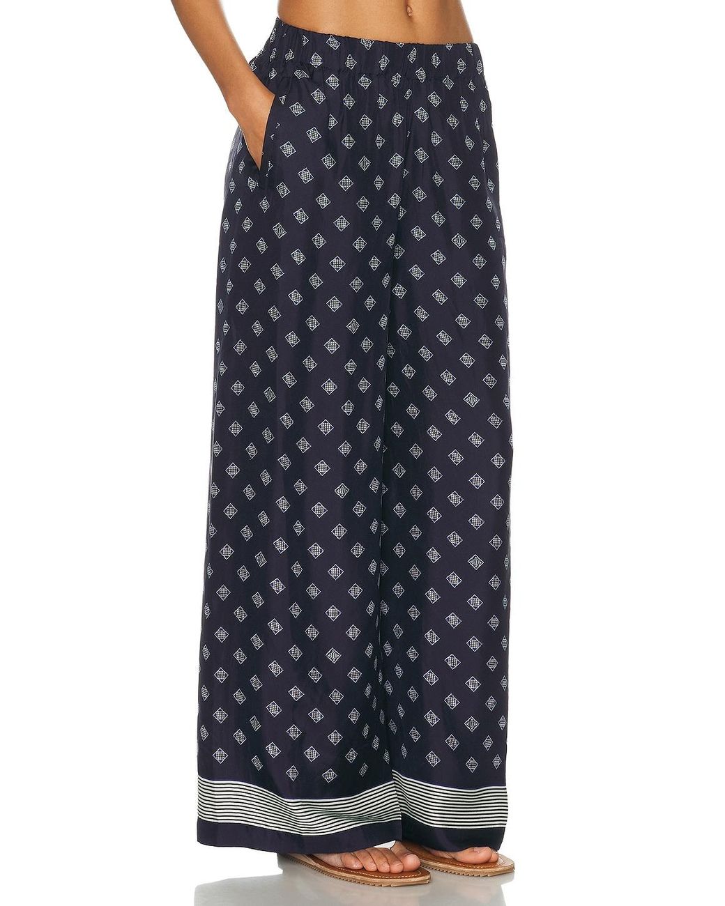 Bode Blue Foyer Diamon Pant