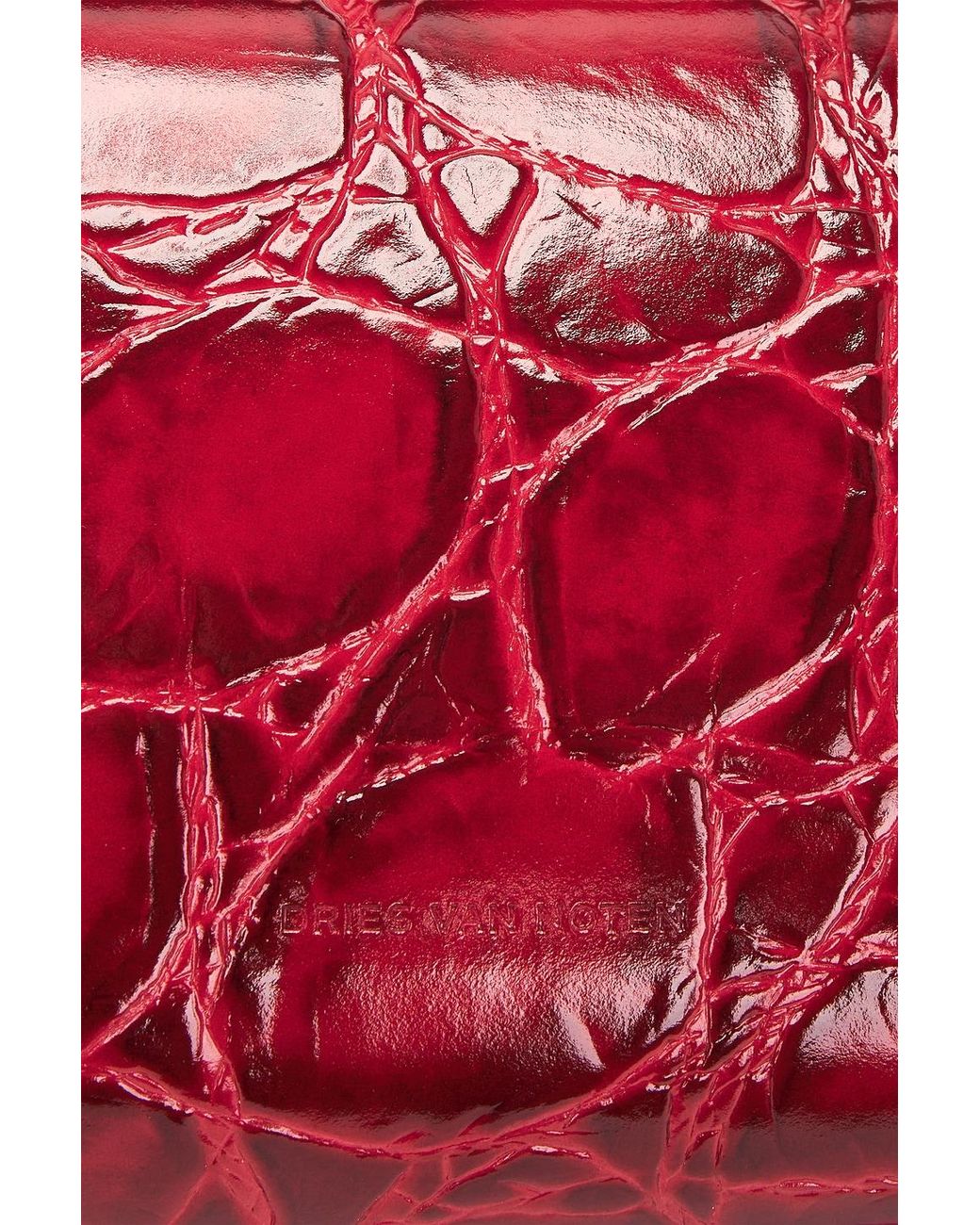 Dries Van Noten Red Crisp Bag