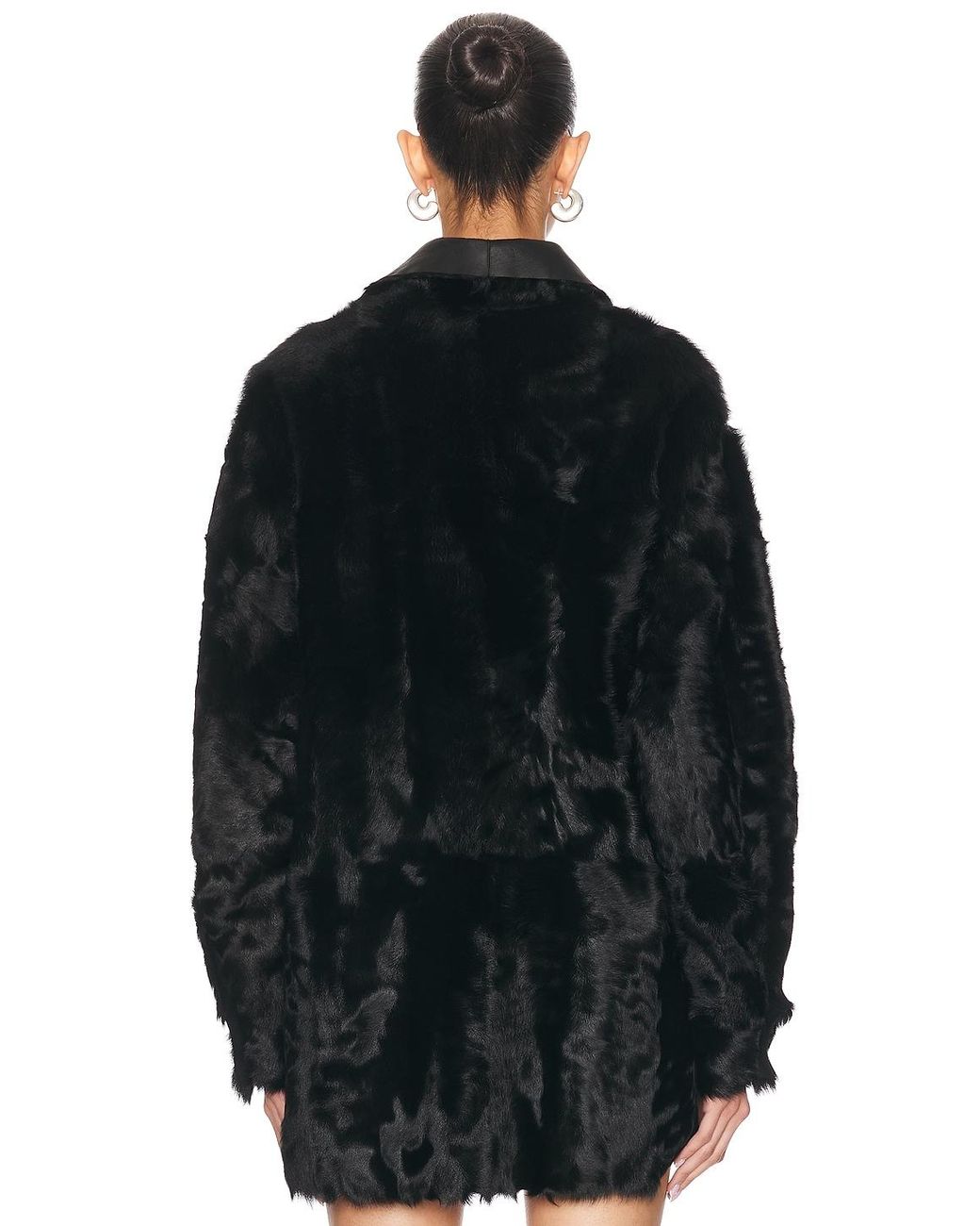 The Attico Black Bomber Jacket