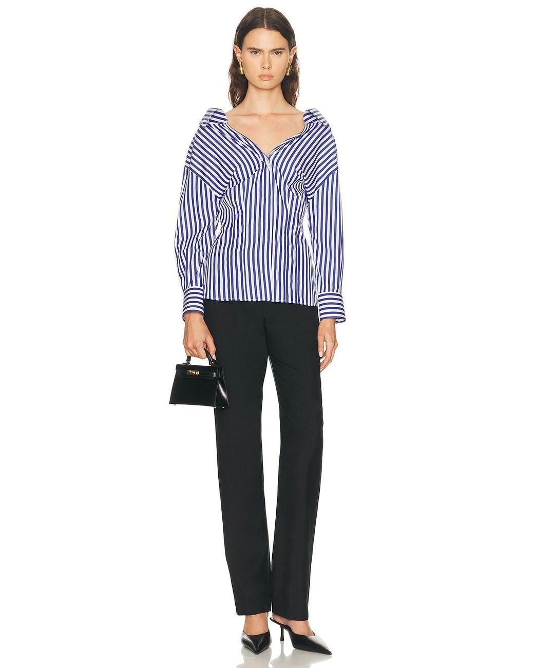 Givenchy Blue Open Shirt