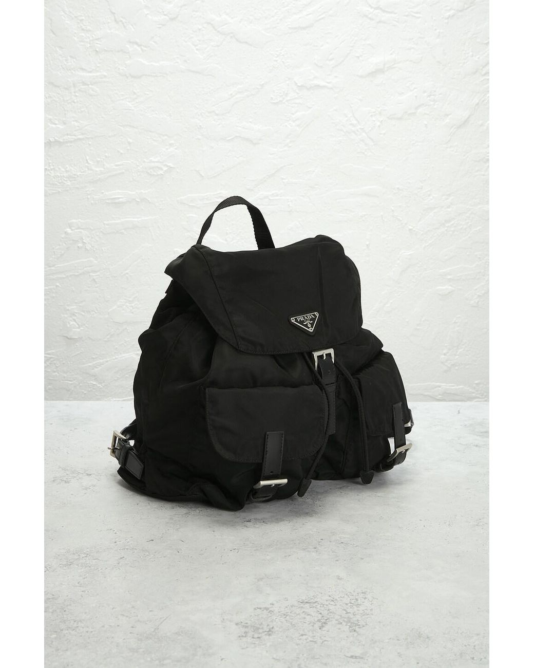 Prada Black Tessuto Backpack