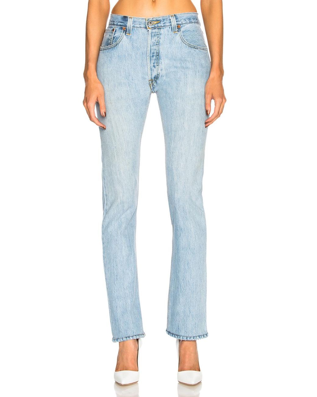 RE/DONE Cotton Levi's Cindy Crawford The Crawford High Rise in Indigo ...