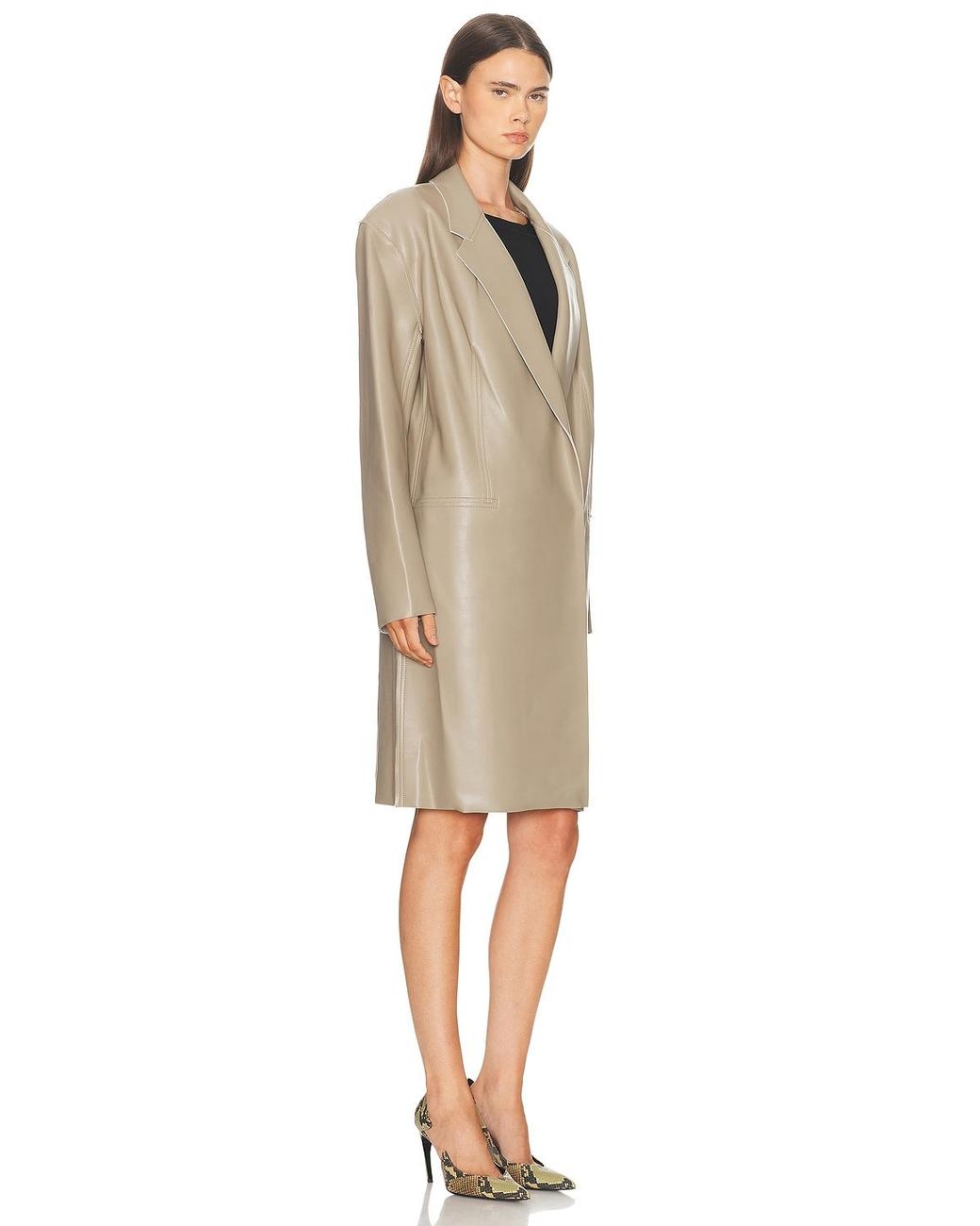 Norma Kamali Multicolor Oversized Double Breasted Jacket
