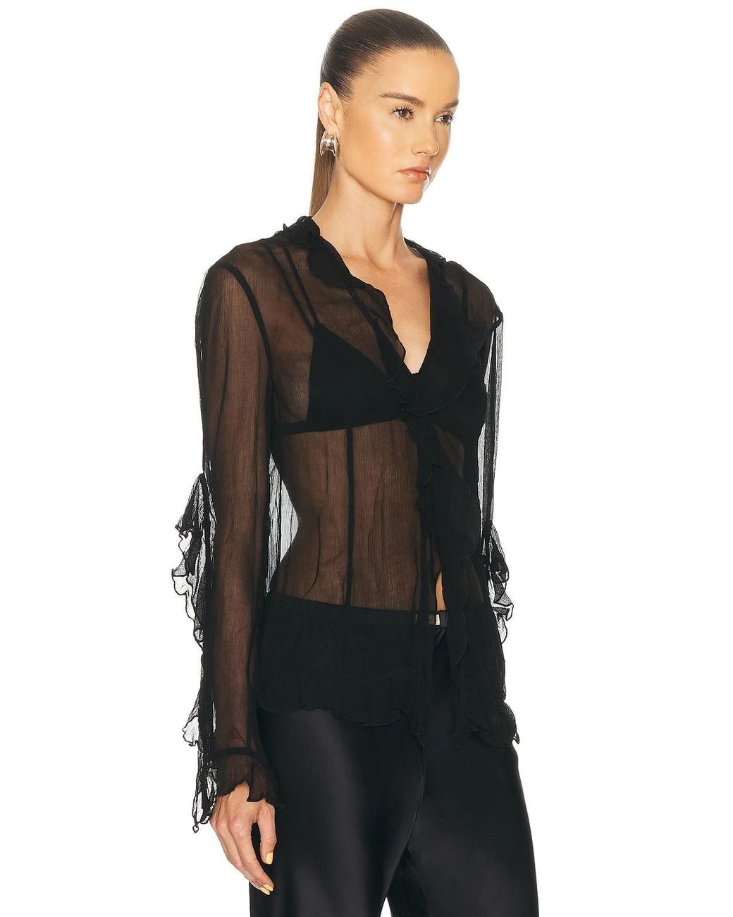 Staud Black Kellcy Top