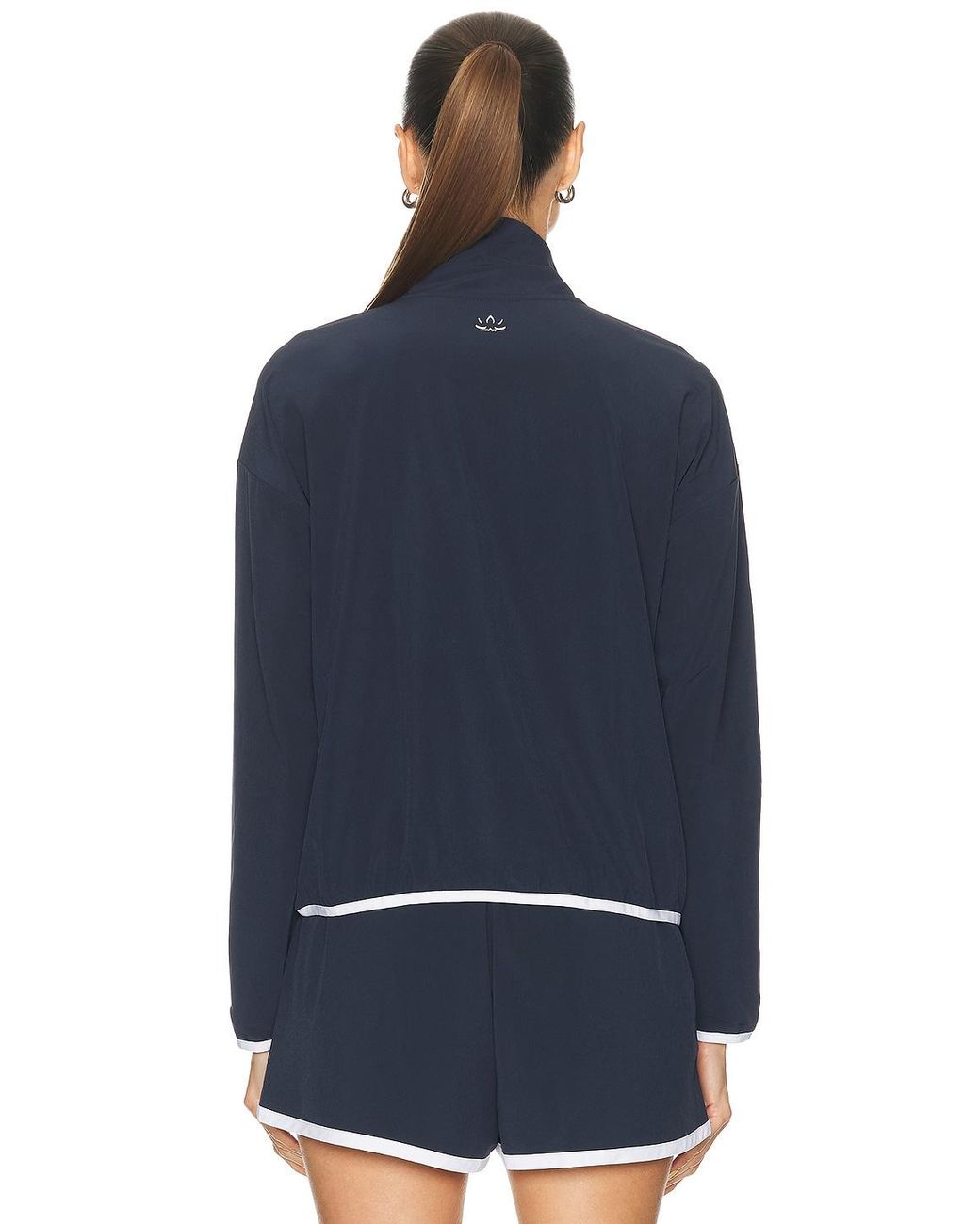 Beyond Yoga The Course Contrast Half Zip Jacket in Blue | Lyst