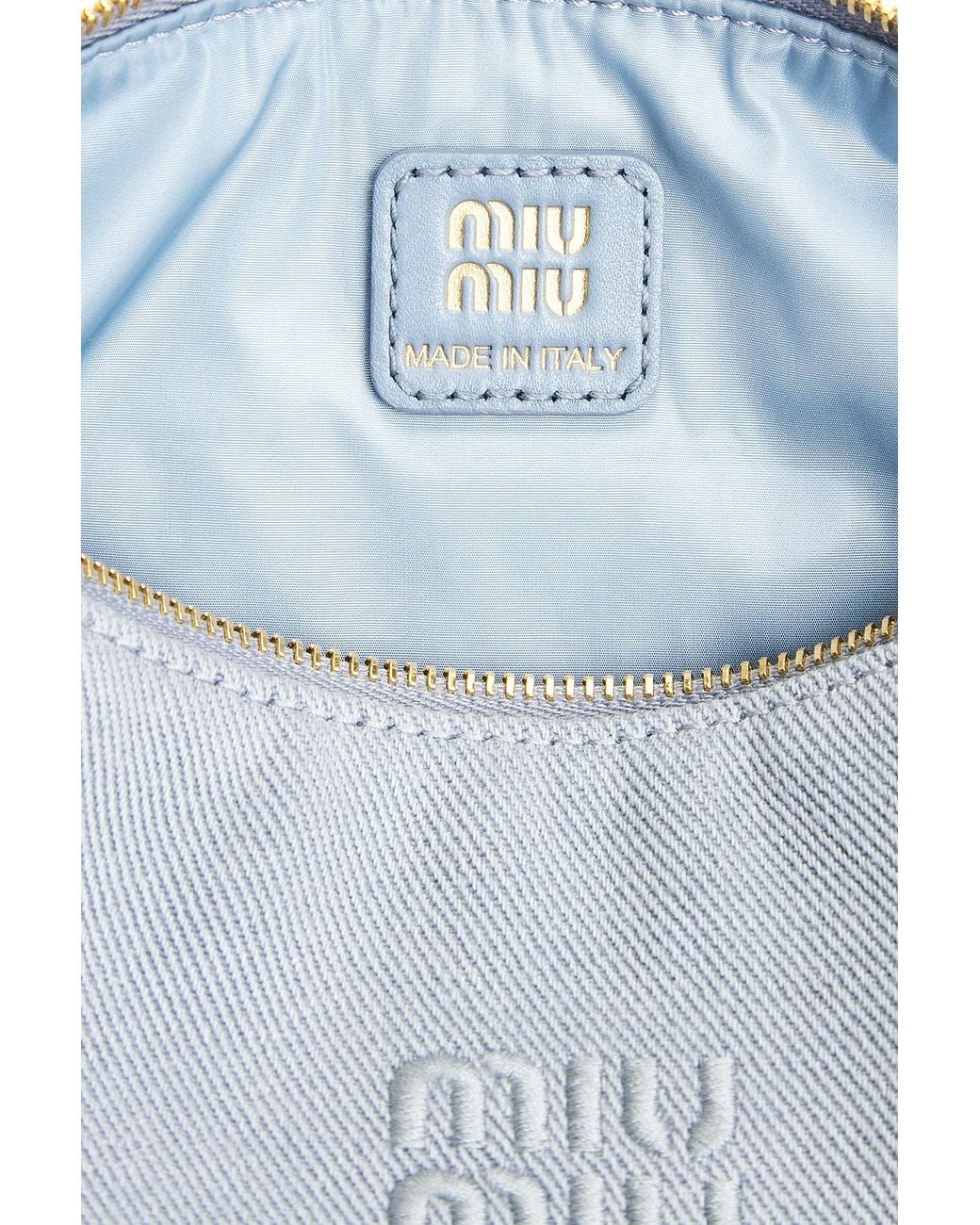 Miu Miu Red Gabardine Contenitori Nastro Bag