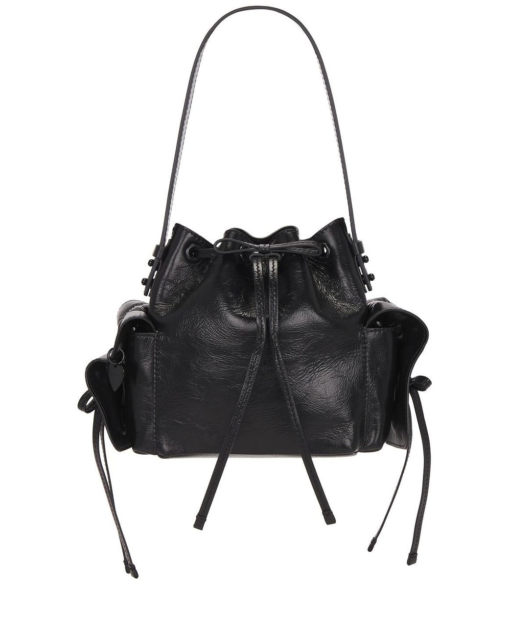 Acne Black Multipocket Mini Bucket Lux Bag