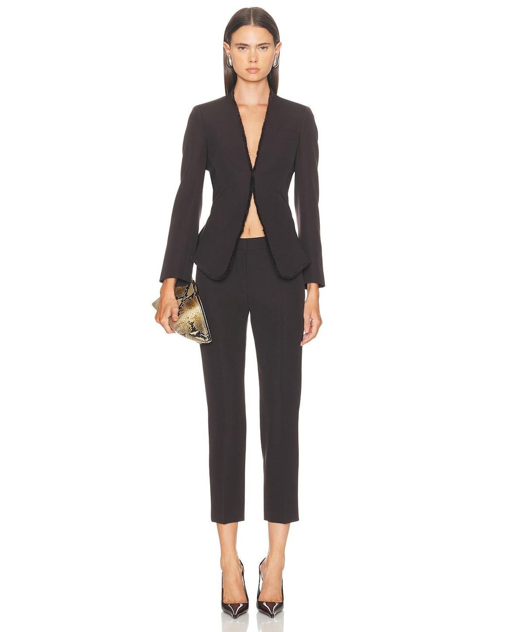 McQueen Black Fitted Blazer