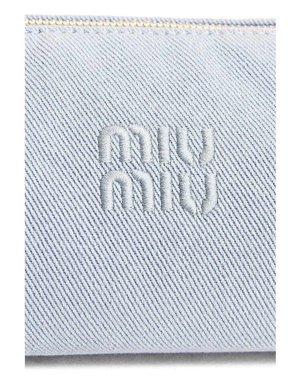 Miu Miu Red Gabardine Contenitori Nastro Bag