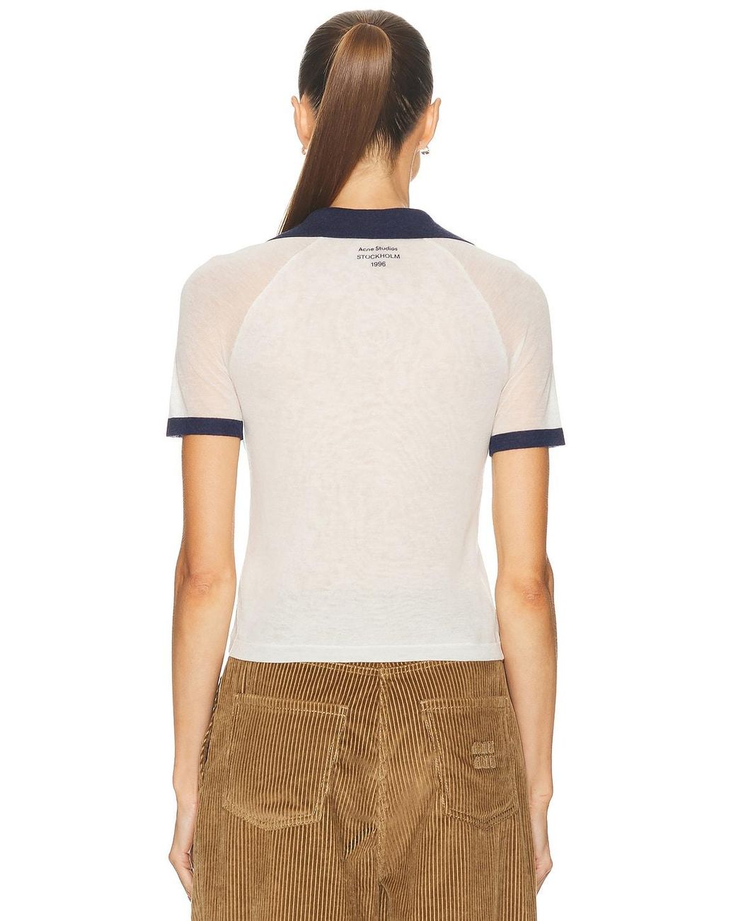 Acne Gray Kout Transparent Top
