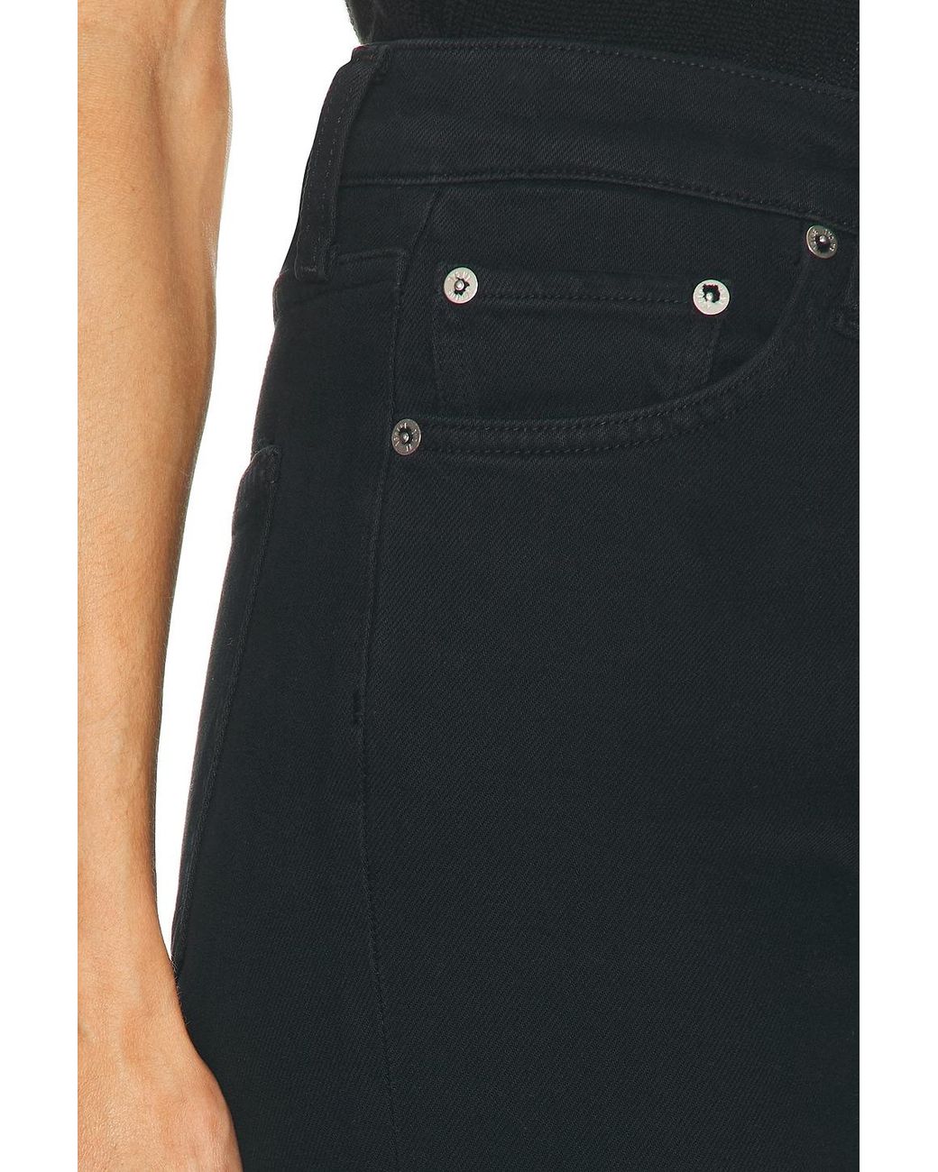 Agolde Black Ingram Split Skinny Jeans