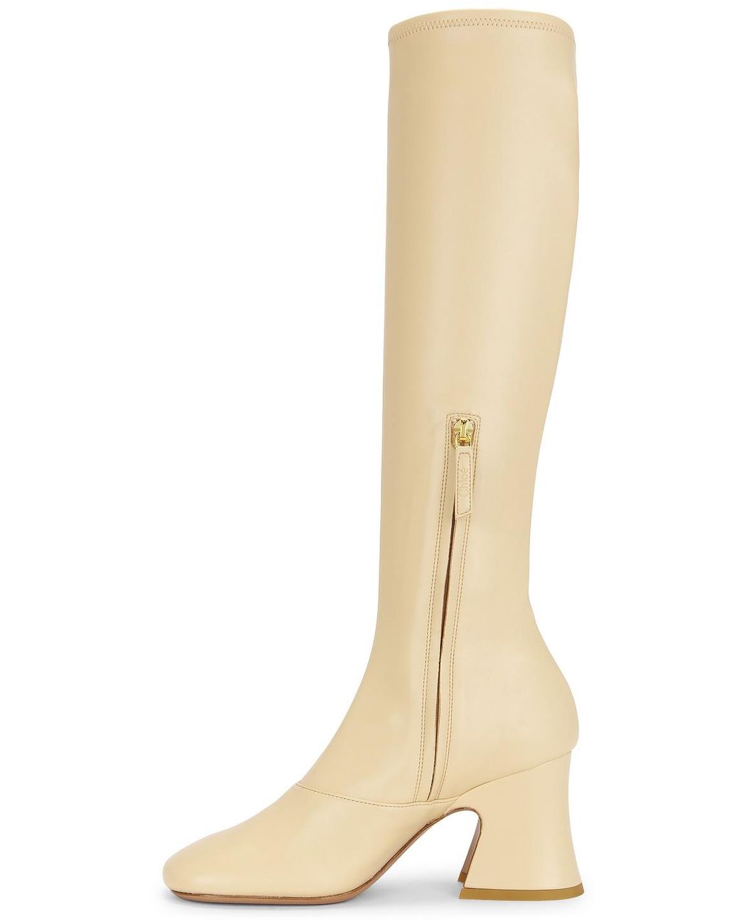 Chloé Natural Heeled Boots