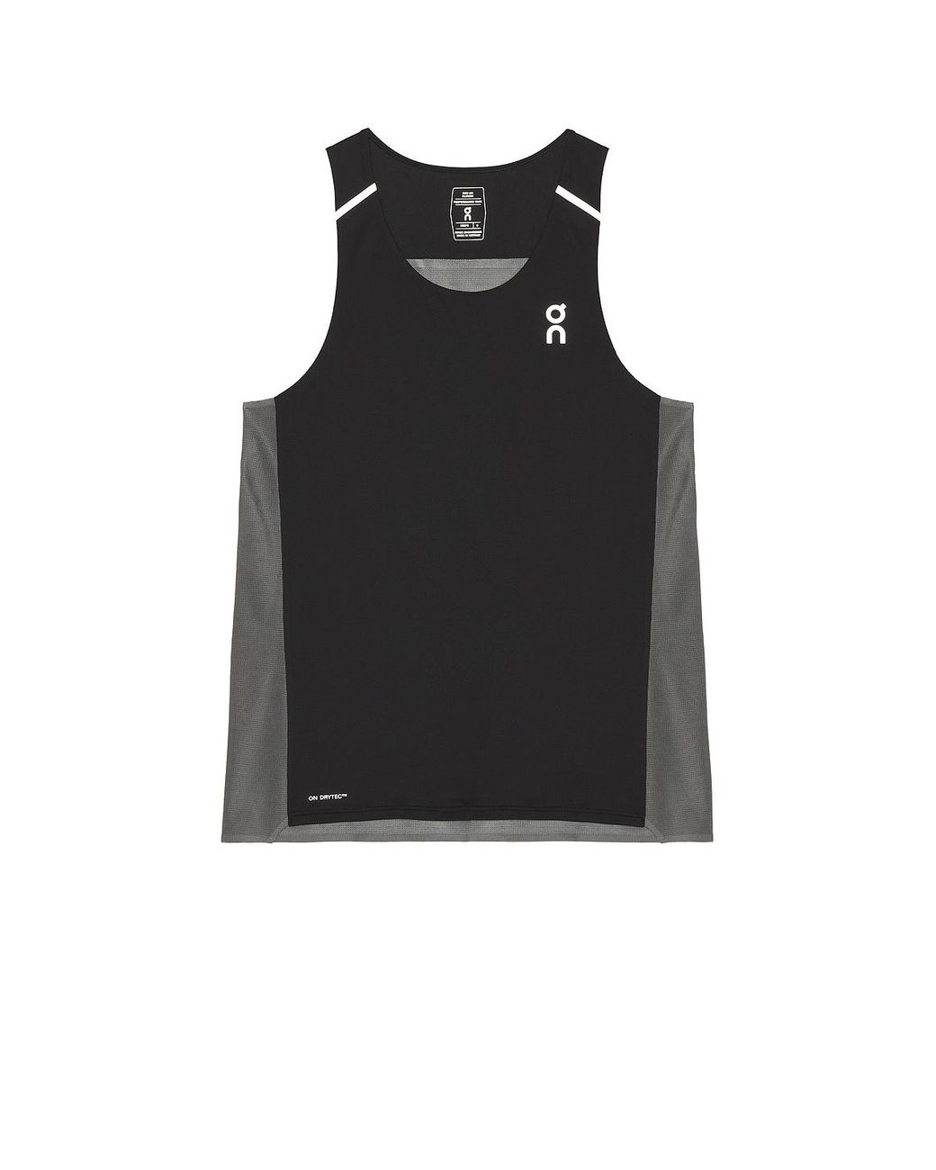 On Shoes Black Performance Tank for men