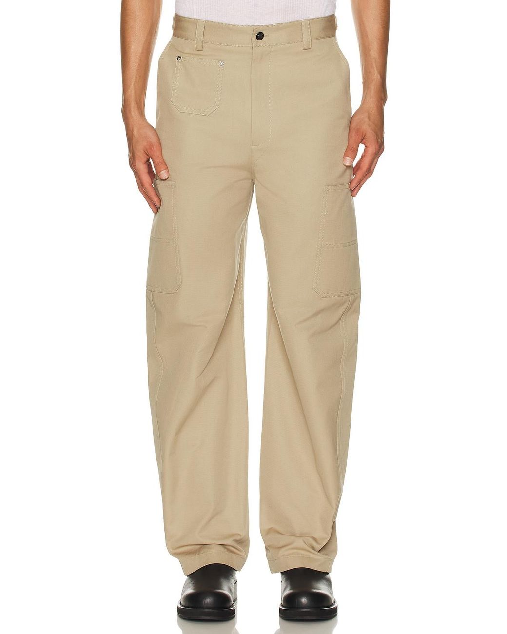 Givenchy White Cargo Patch Pocket Pants for men