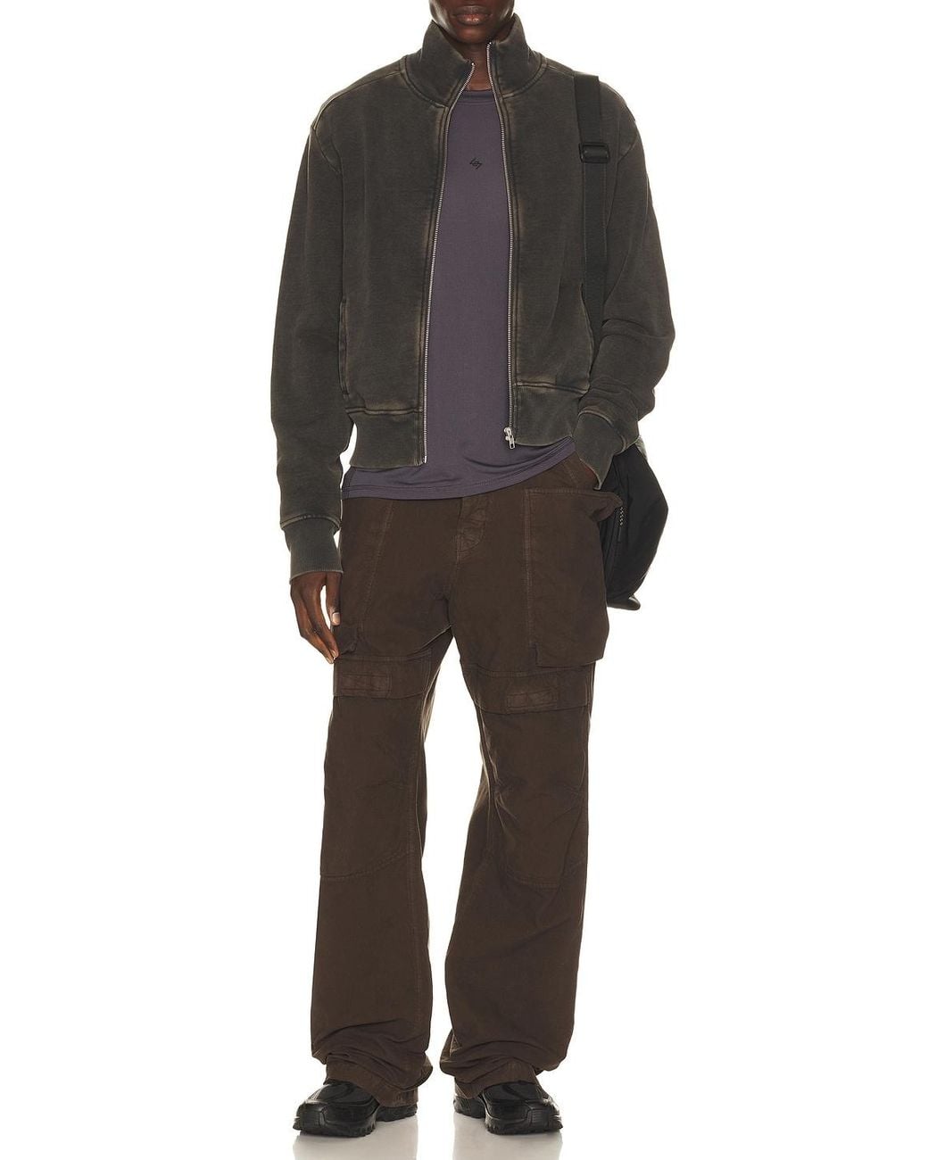 24/7 Brown Numbers Tee for men