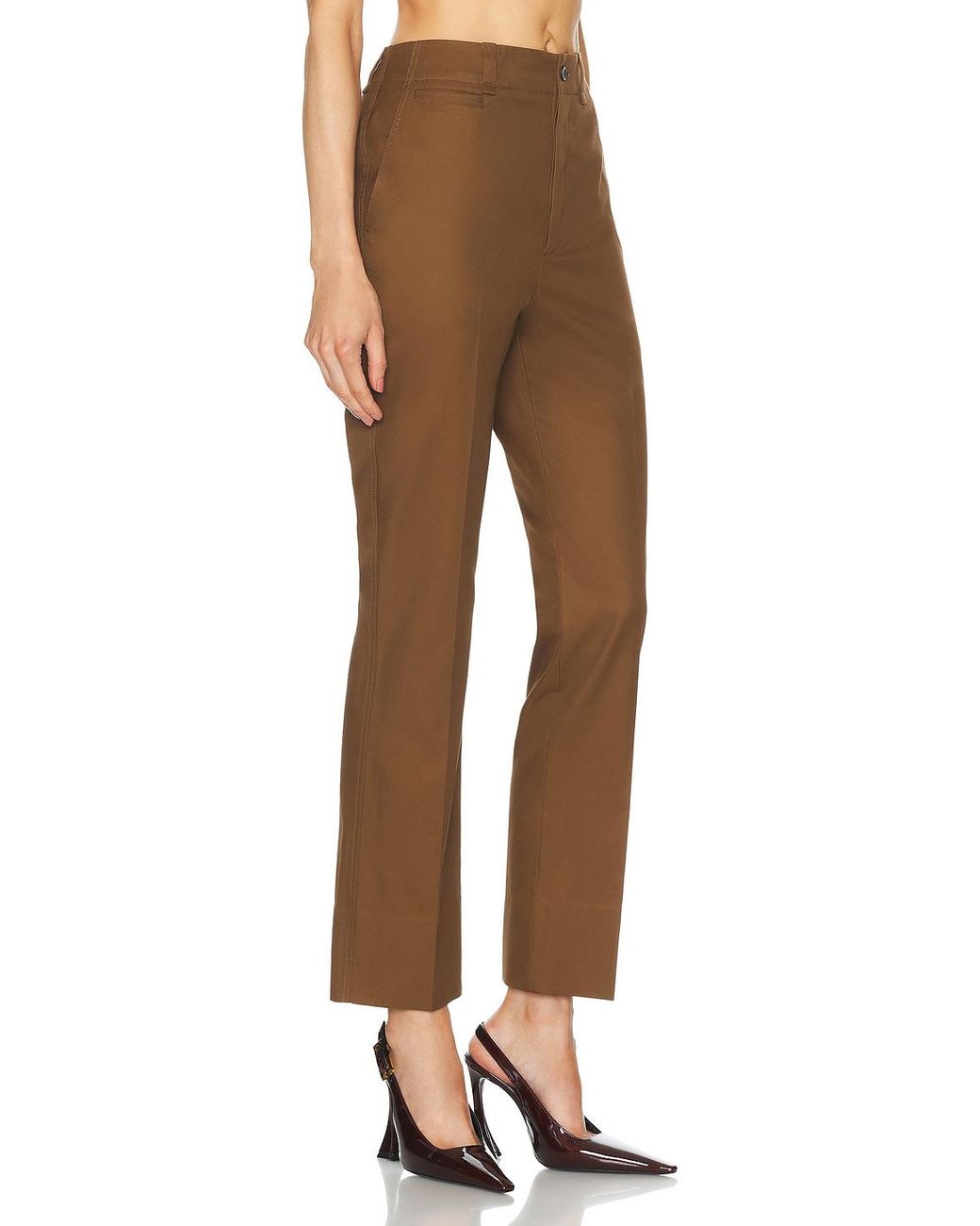Saint Laurent Brown Bootcut Pant