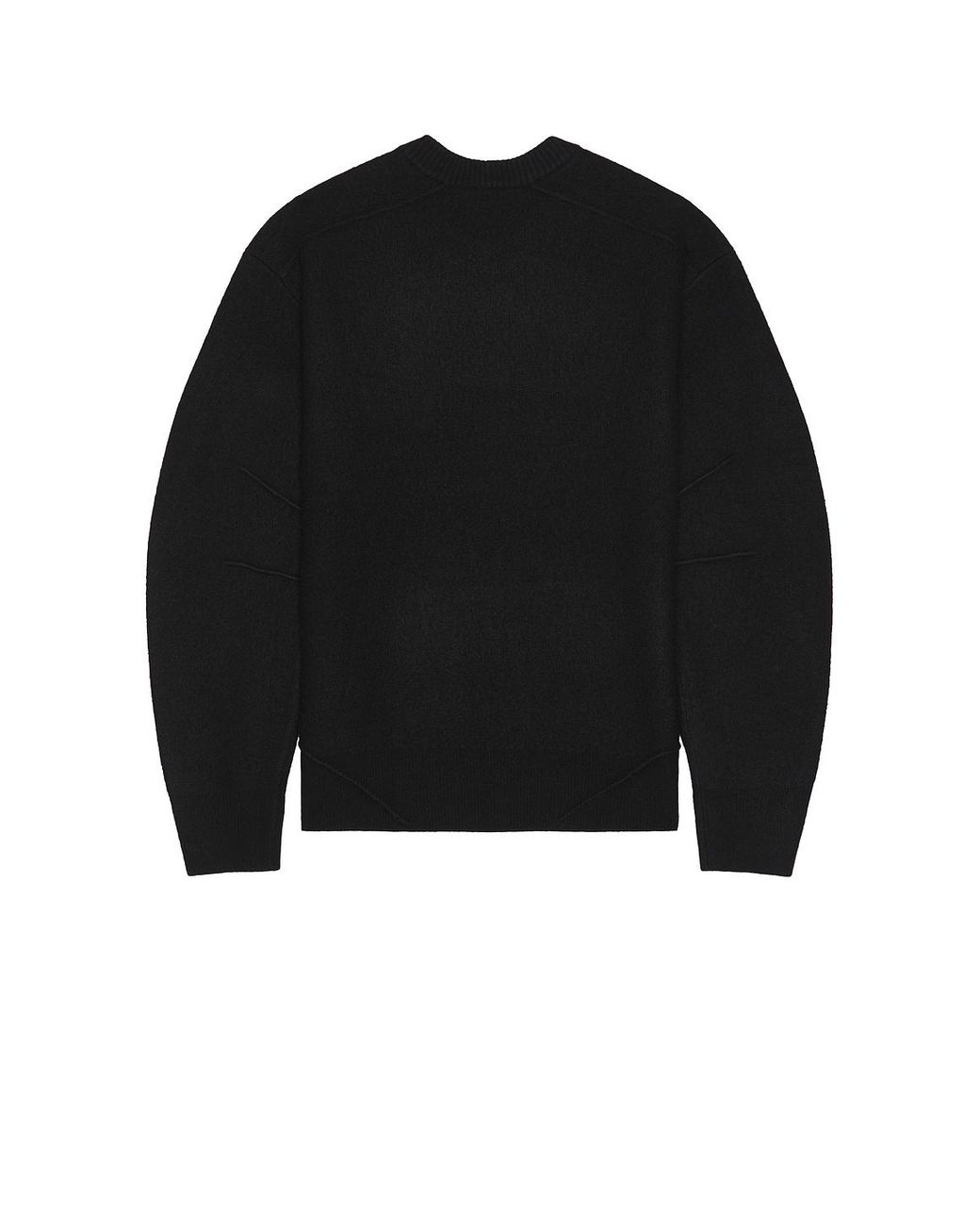 Helmut Lang Black Boiled Crew Sweater for men