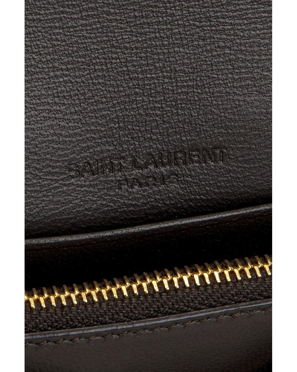 Saint Laurent Gray Large Flap Wallet