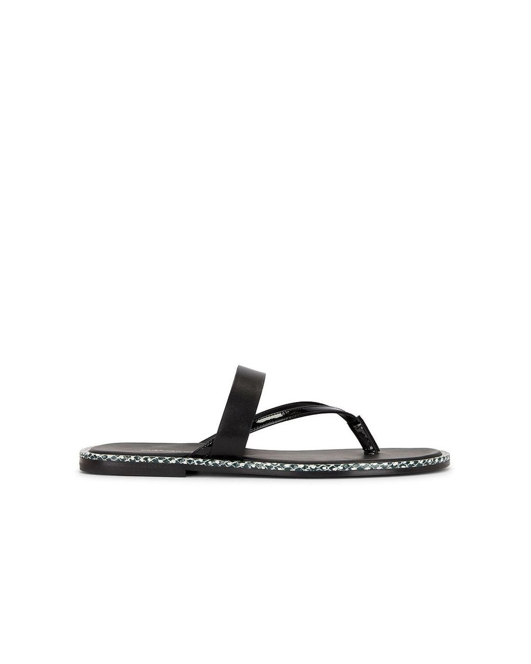 Dries Van Noten Black Flat Sandal
