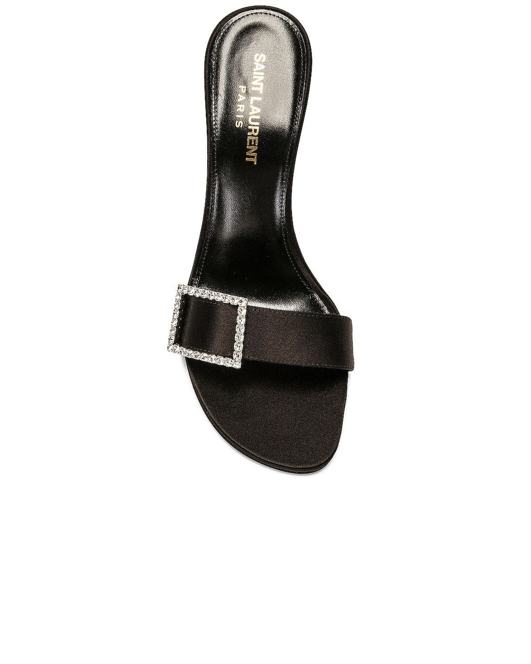 Saint Laurent Black Simone Mule Sandal