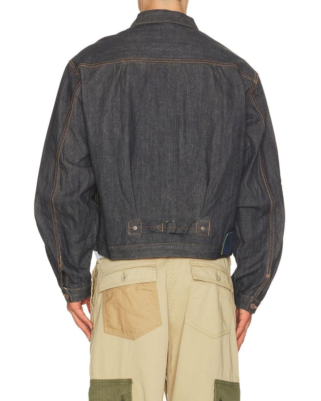 Visvim Black 102Xx Mud Od Denim Jacket for men