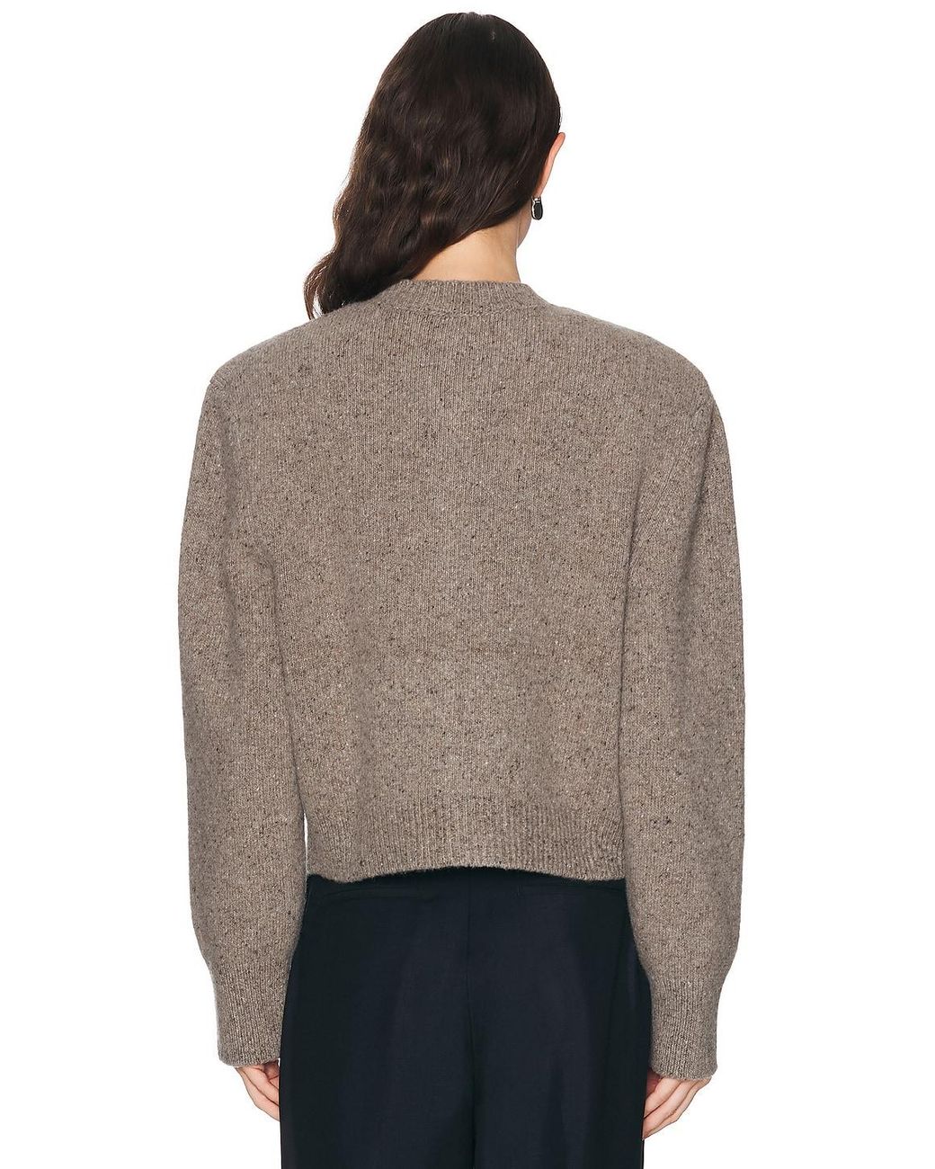 Rohe Brown Statement Mouline Cardigan