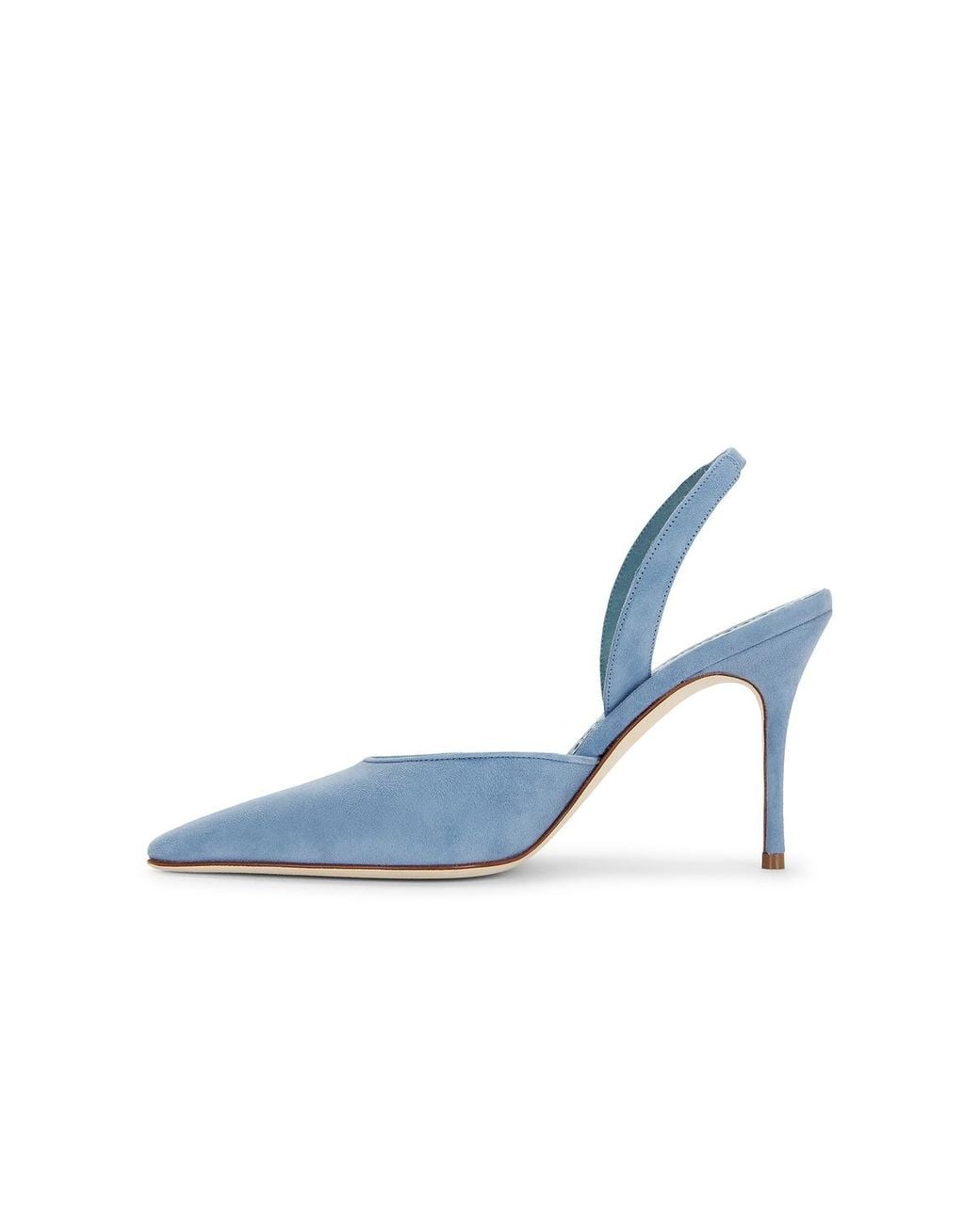 Manolo Blahnik Blue Borelapla 90 Pump