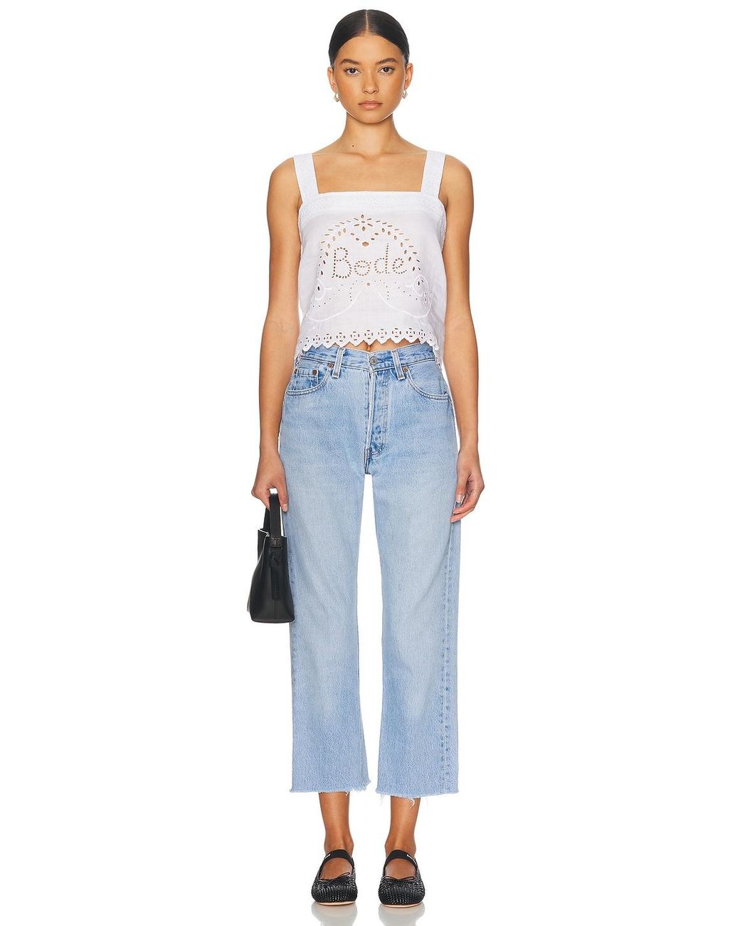aligrace Blue Vintage Relaxed Undone Jeans