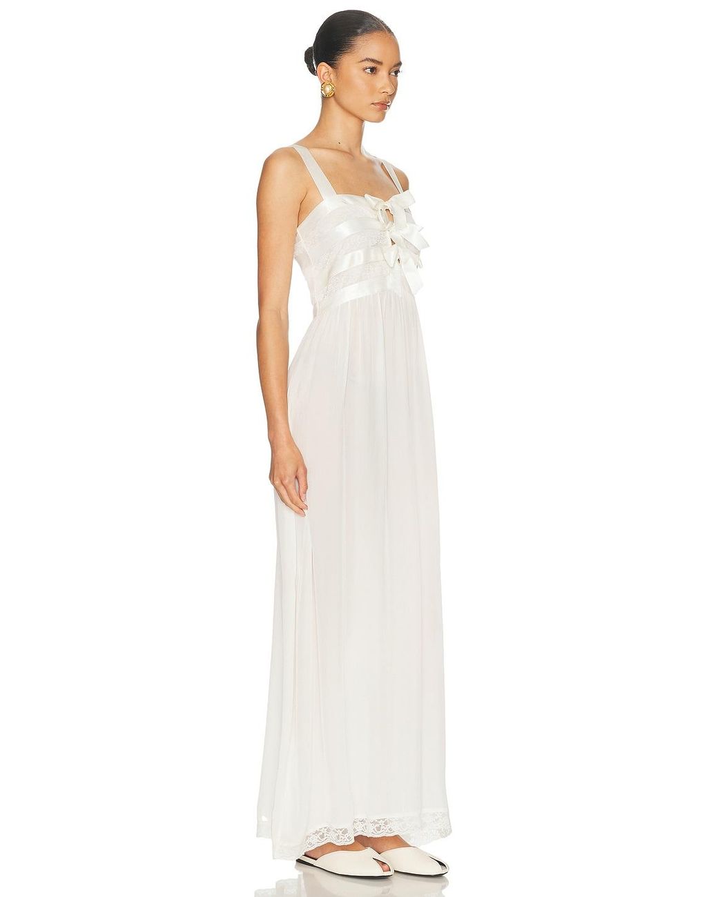 LoveShackFancy White Lovelace Dress