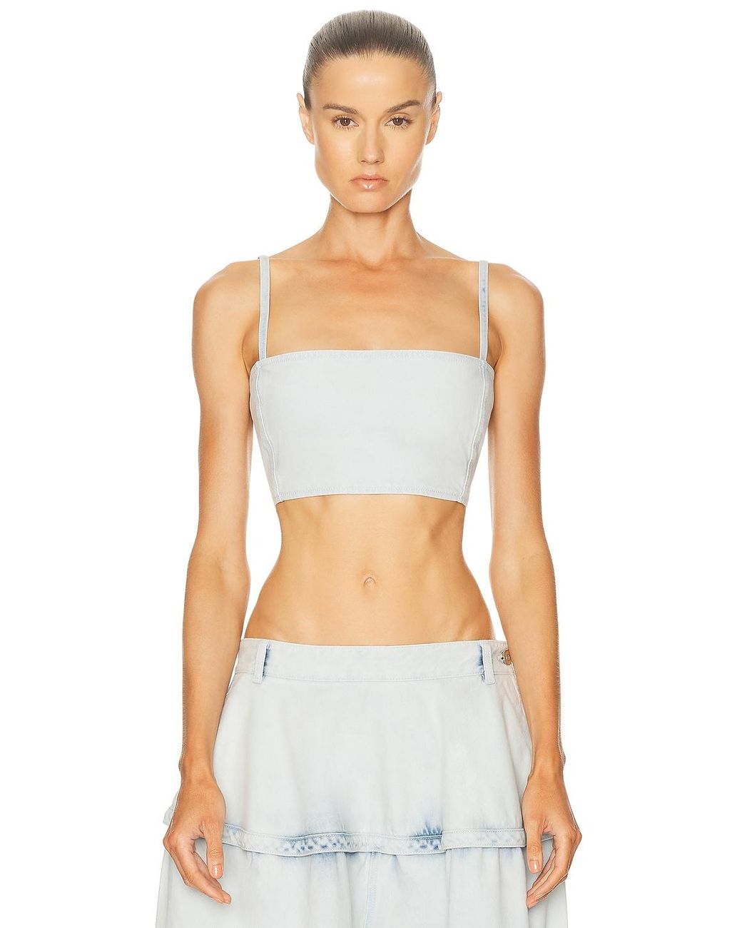 Alaïa White Bustier Top
