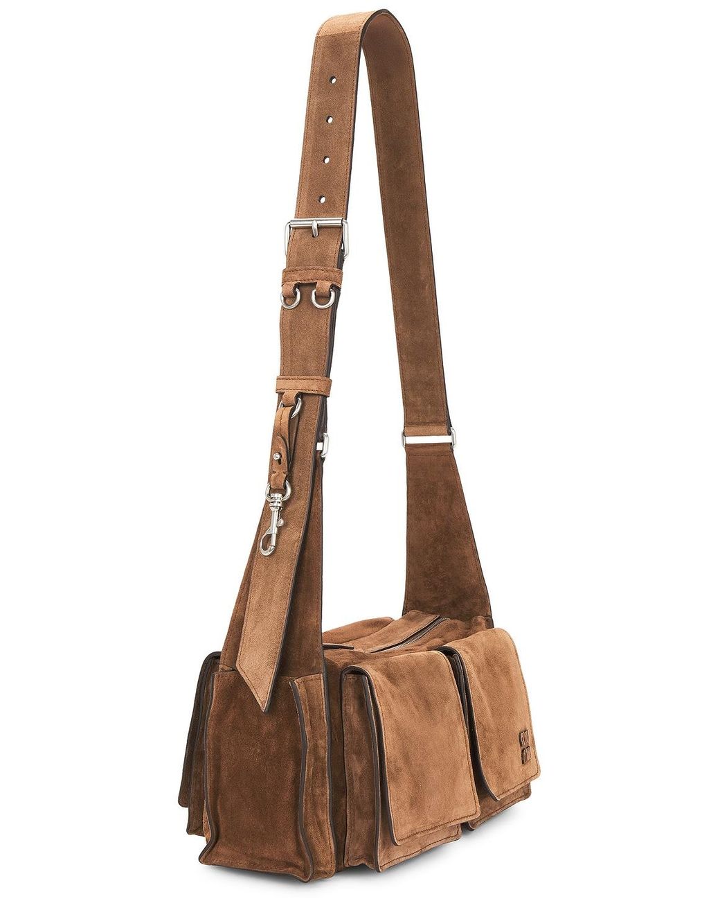 Miu Miu Brown Camoscio Shoulder Bag